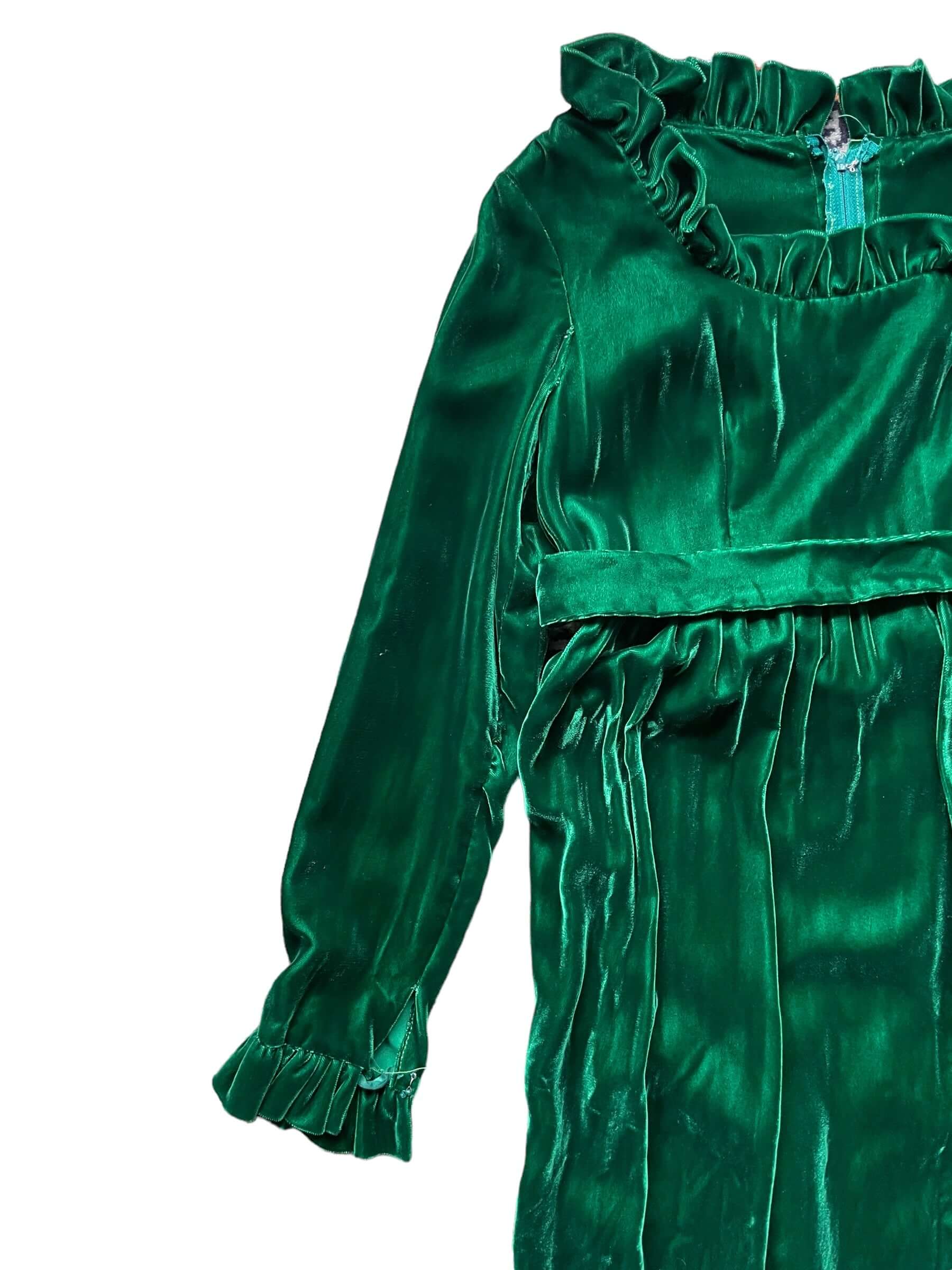 Vintage 1960s Green Velvet Dress The Barn Owl Vintage Goods Vintage 1960s Green Velvet Dress The Barn Owl Vintage Goods