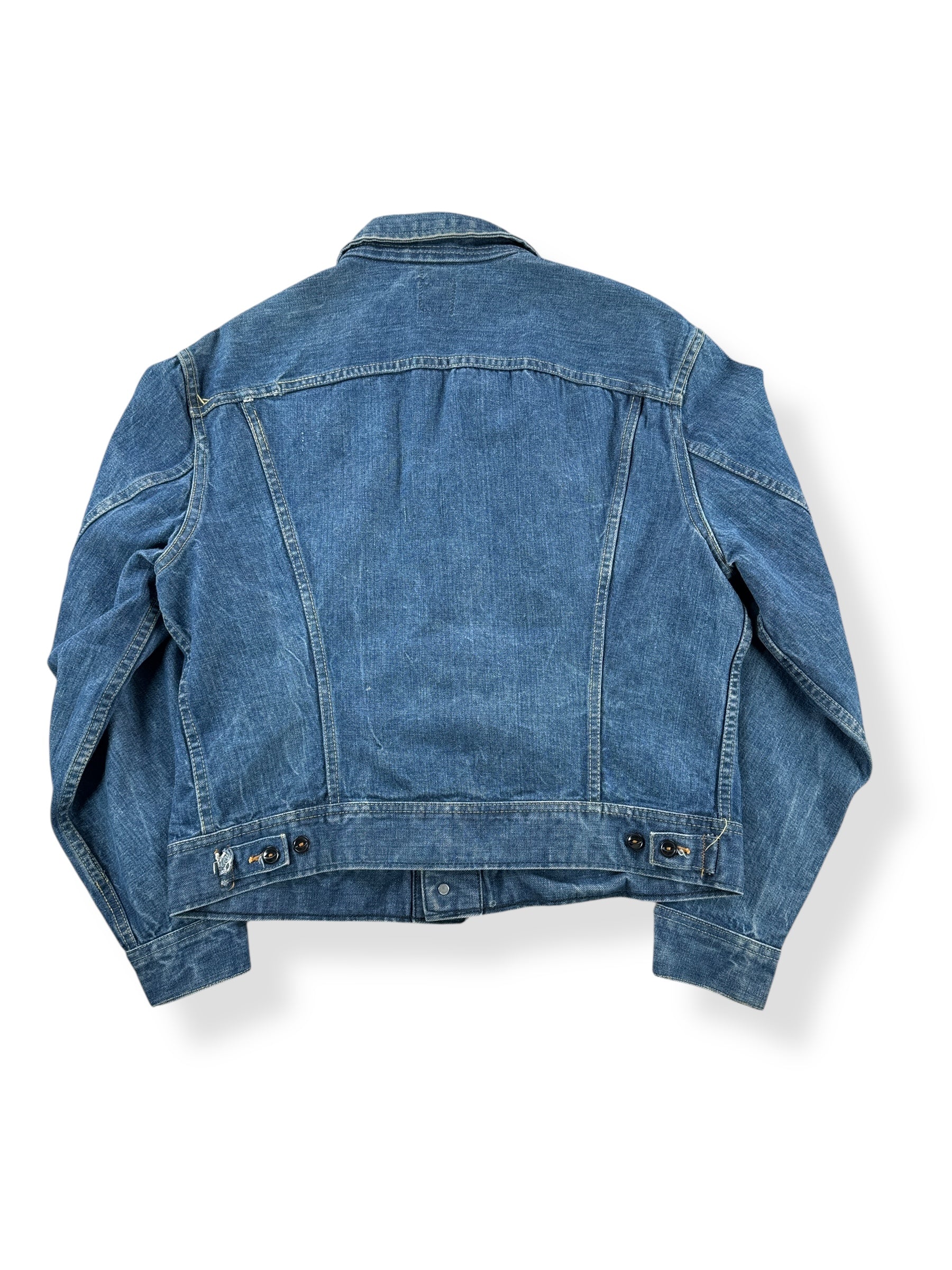 Back of Vintage Union Made Lee Denim Jacket SZ L