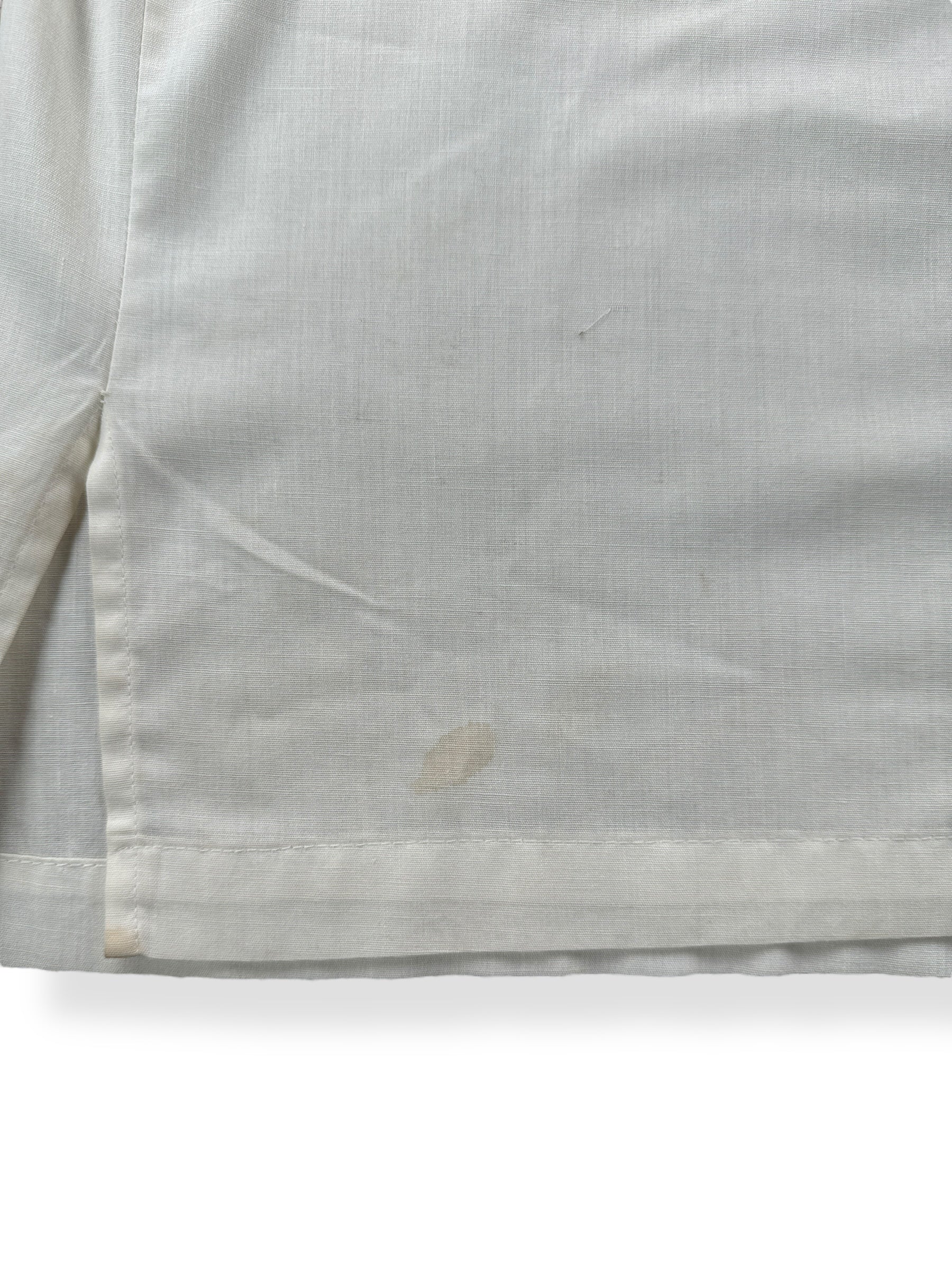 Stain on Vintage Hilton Buzzard Club Chainstitched Bowling Shirt SZ L