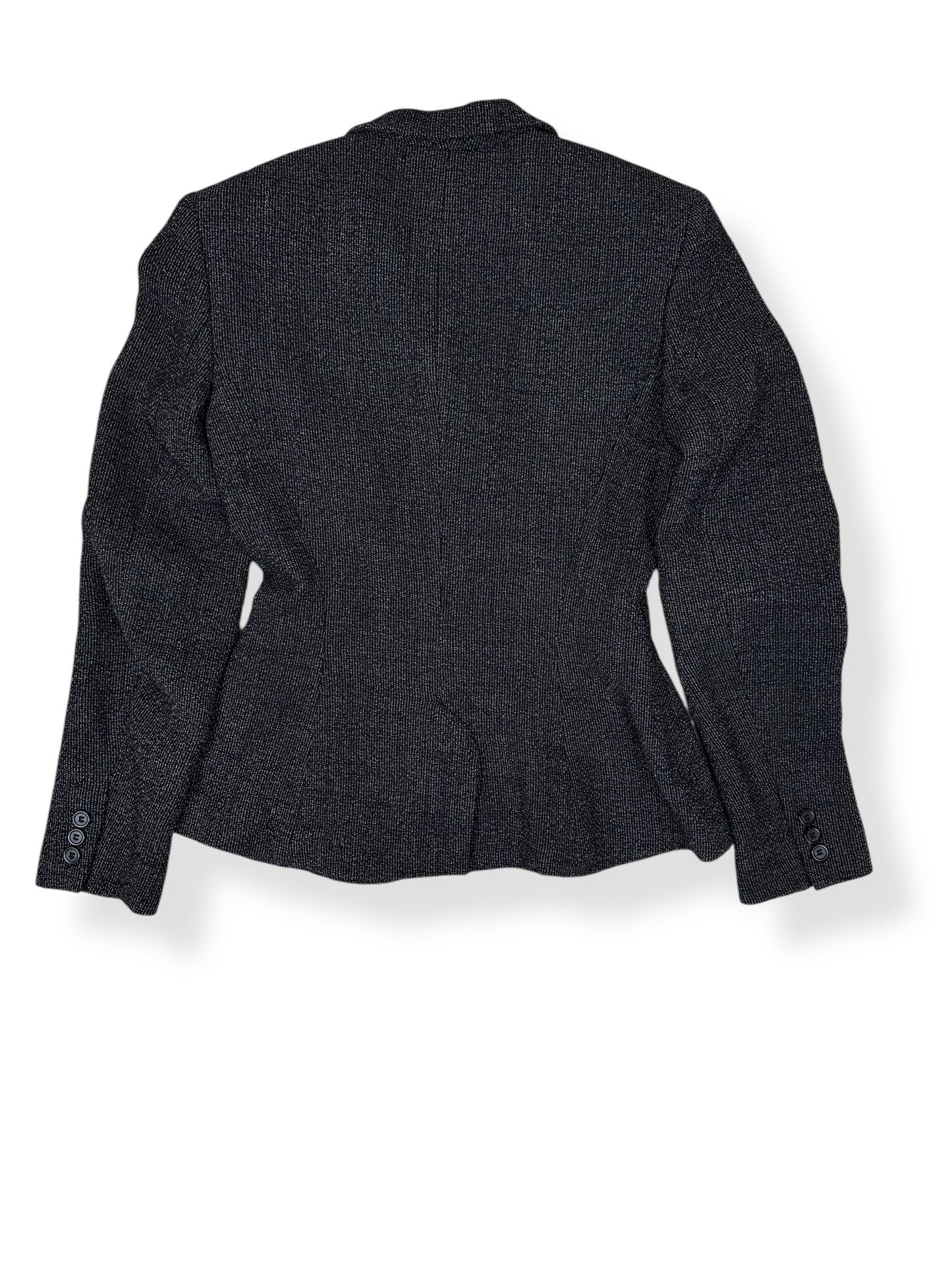 Back of 1990s DKNY 40s Inspired Wool Blazer M