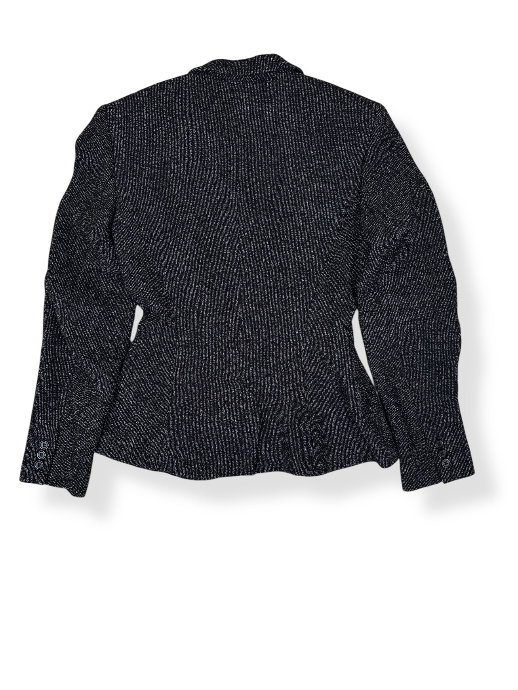 Back of 1990s DKNY 40s Inspired Wool Blazer M