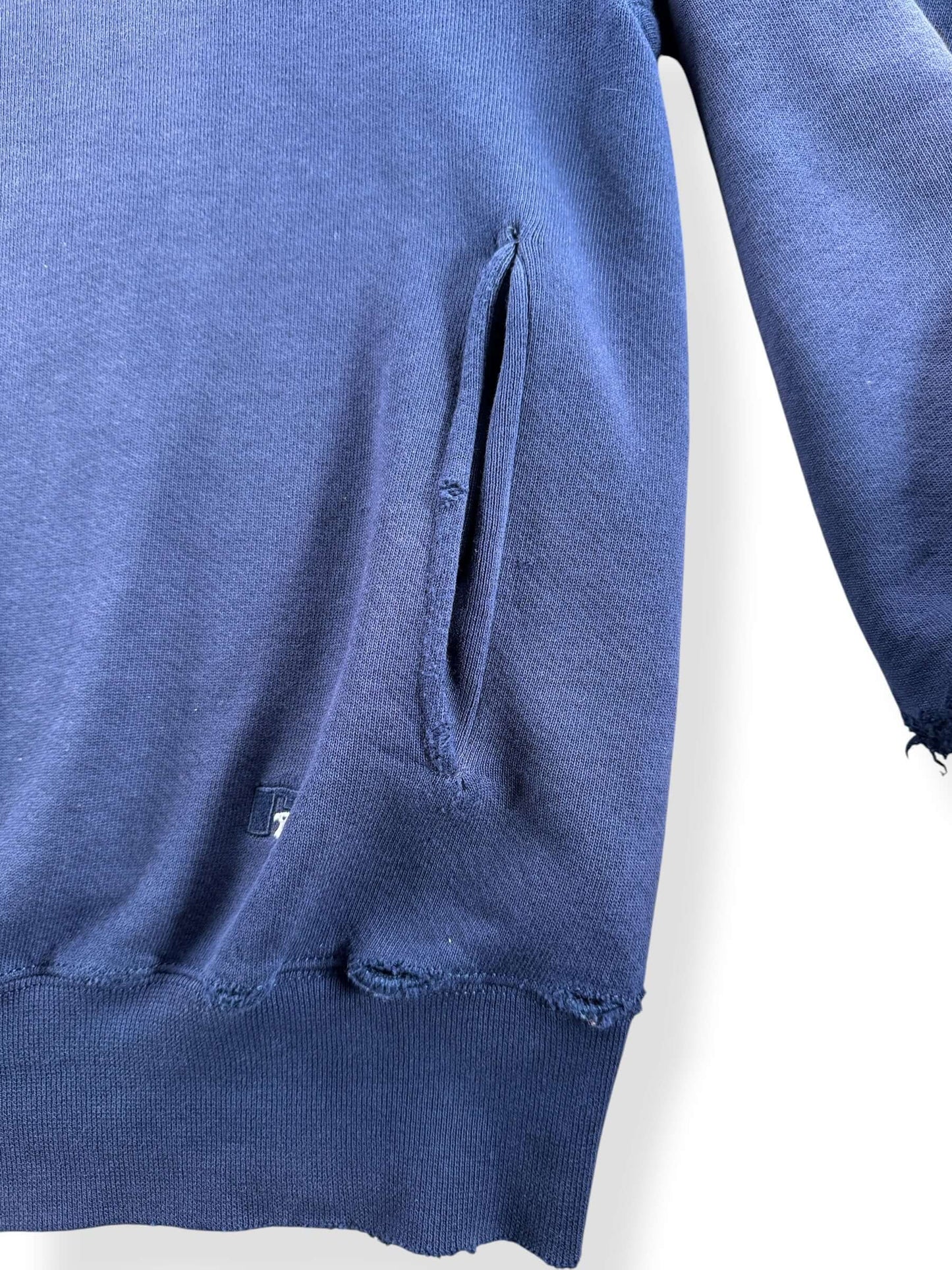 Vintage Henley Style Russell Hoodie SZ XL