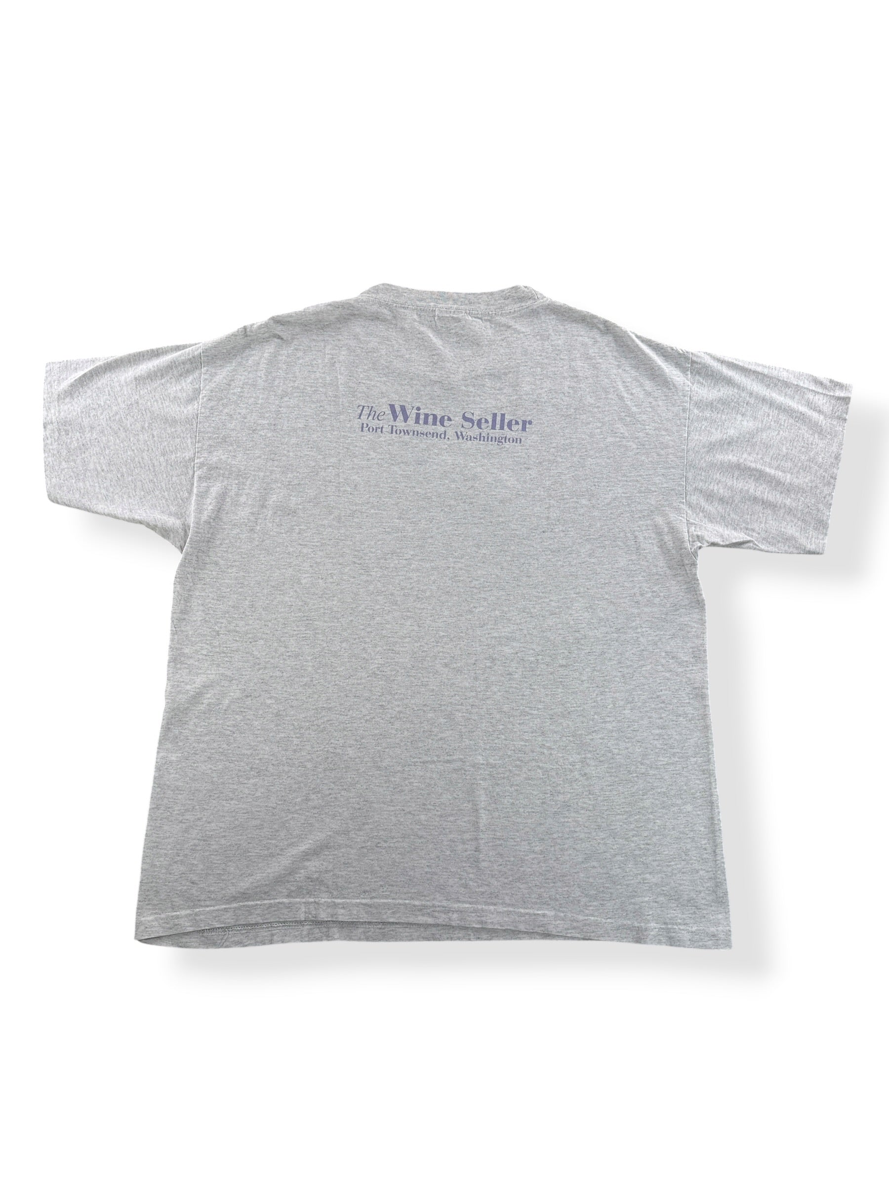 Back of Vintage Make Me Wine Port Townsend Tee SZ XXL