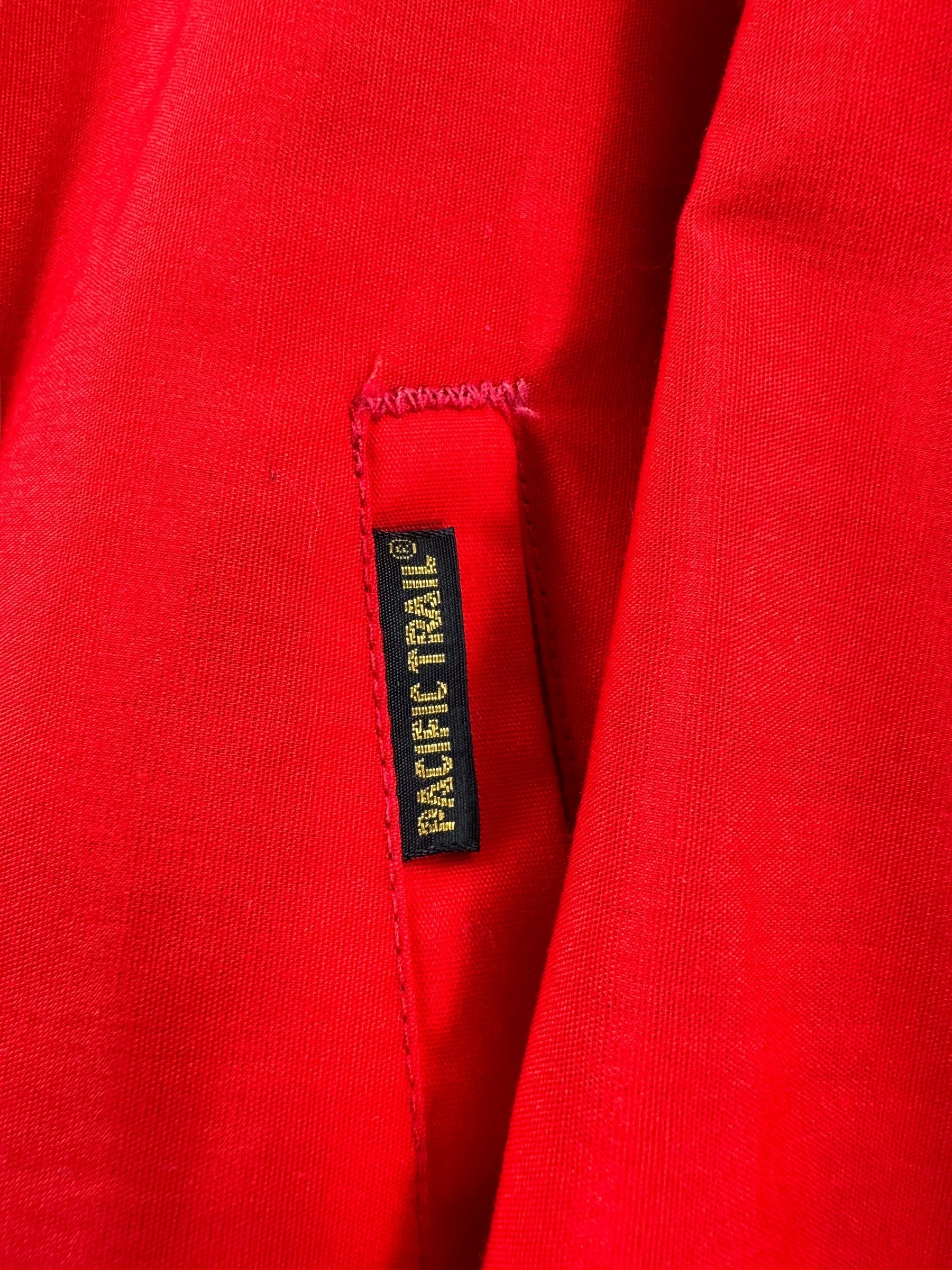 Label on Vintage Reversible Pacific Trail Windbreaker SZ M