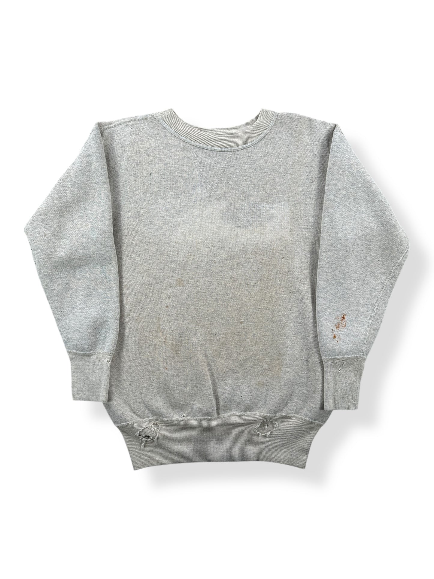 Front of Vintage Distressed Hanes Wind Shield Single V Sweatshirt SZ S