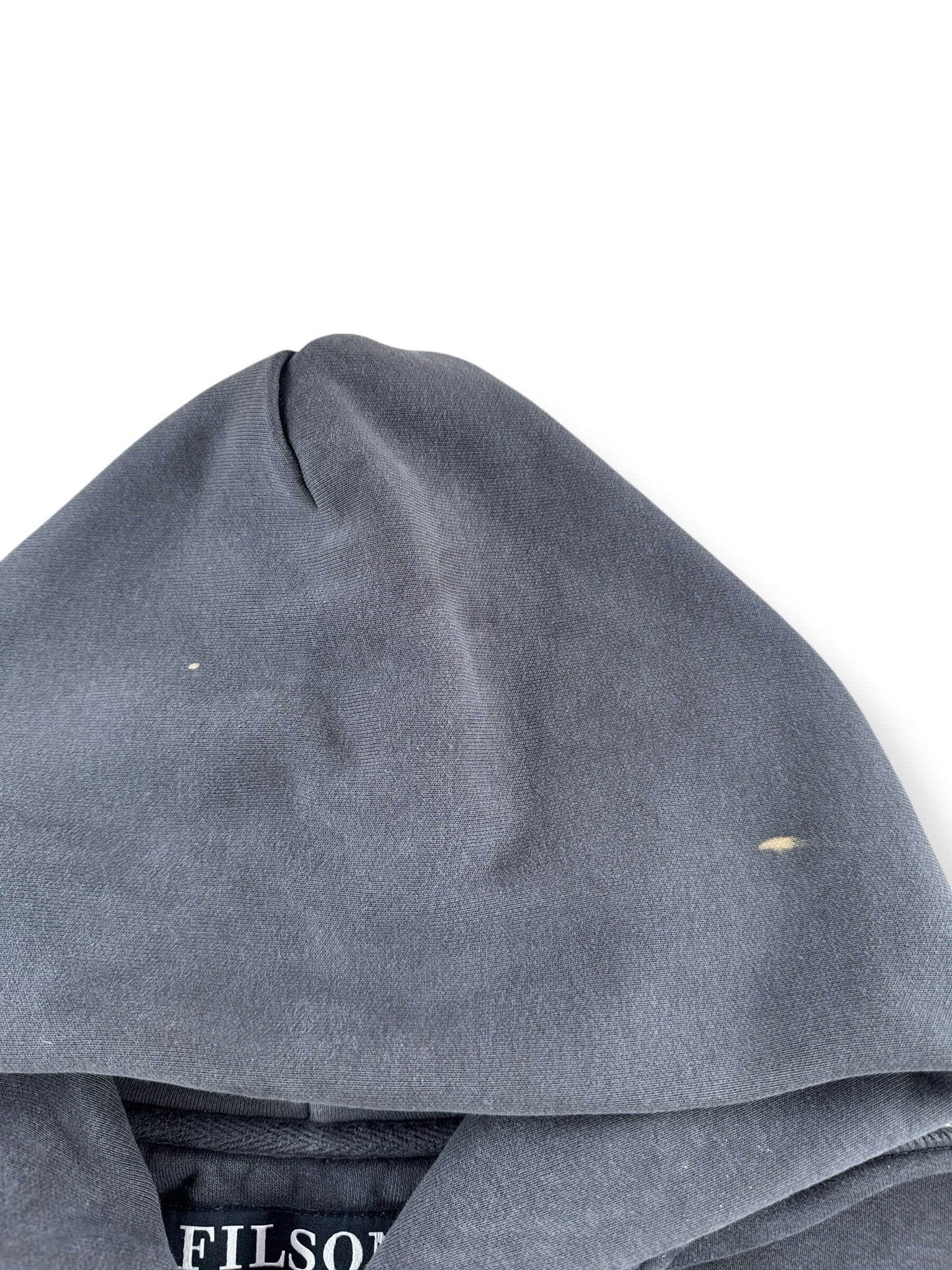Stain on Filson Faded Black Prospector Hoodie SZ M