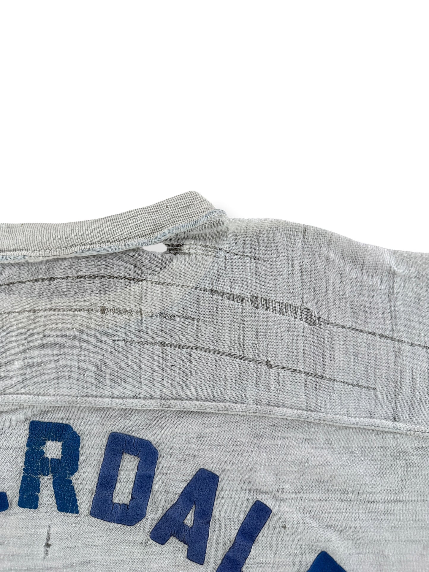 Damage on Vintage Thrashed Washington Jersey Tee SZ L