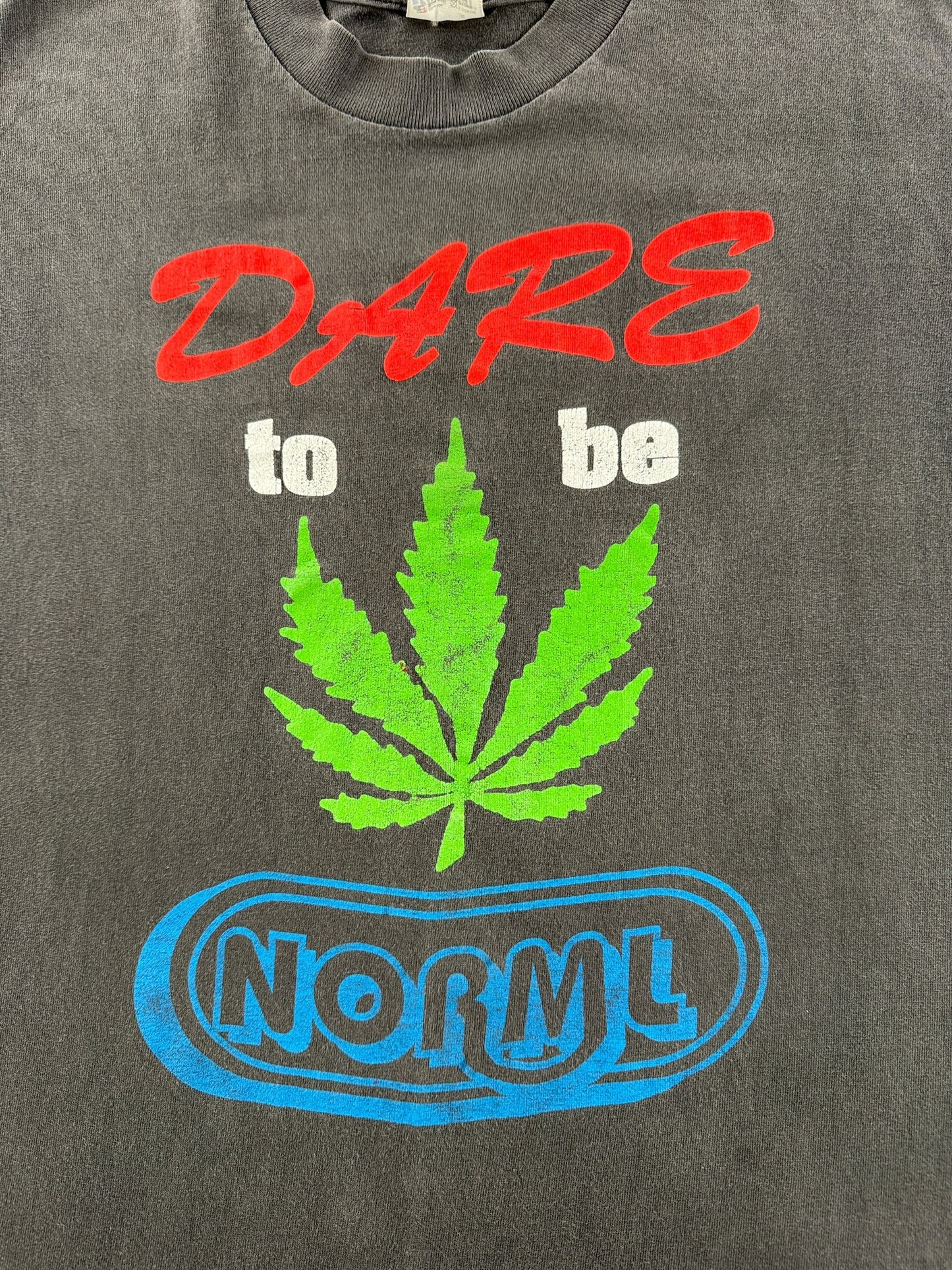 Vintage DARE to be Norml Weed Tee SZ XL (Fits L)