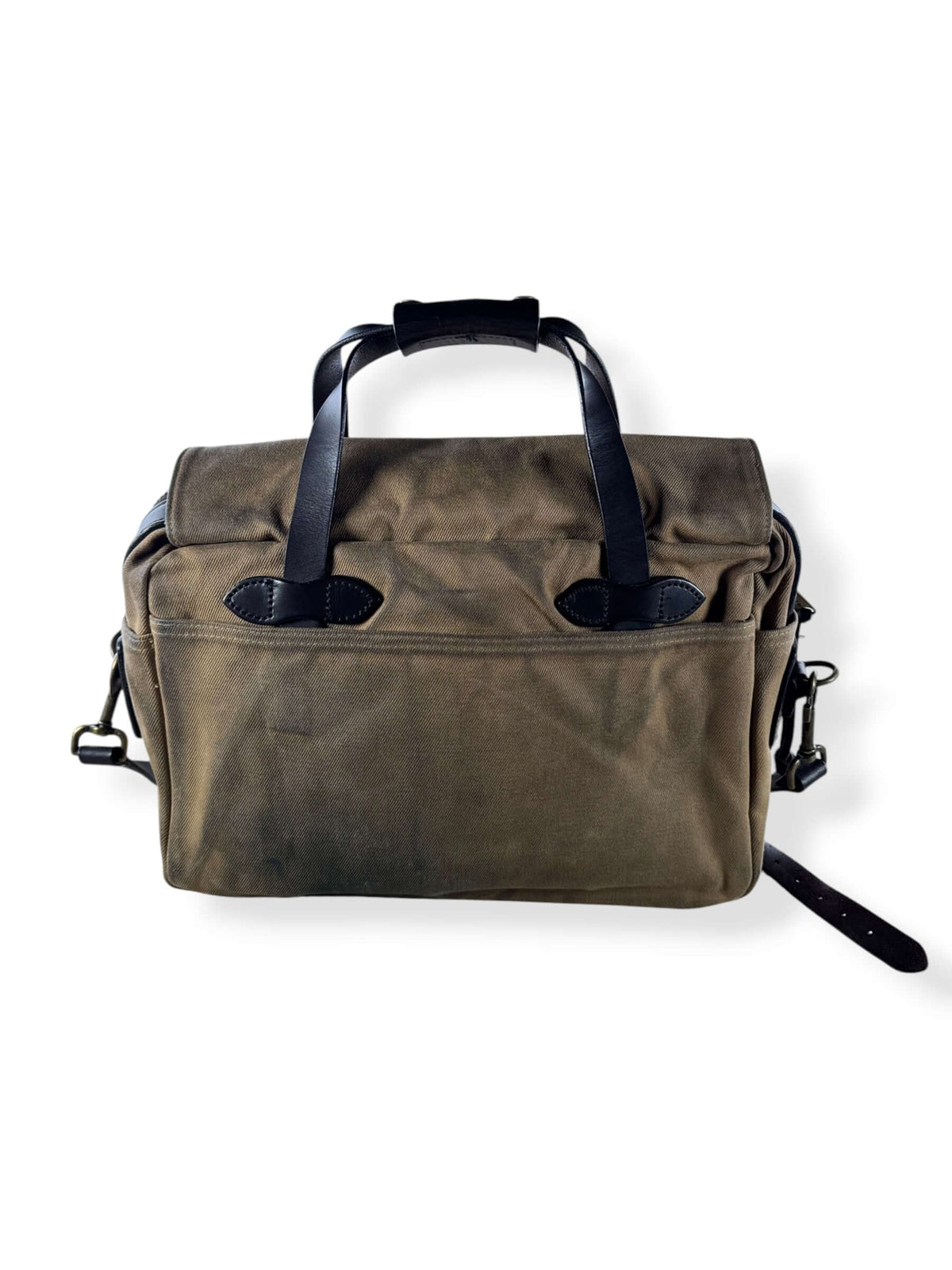 Back of Filson Rugged Twill Briefcase Style 257