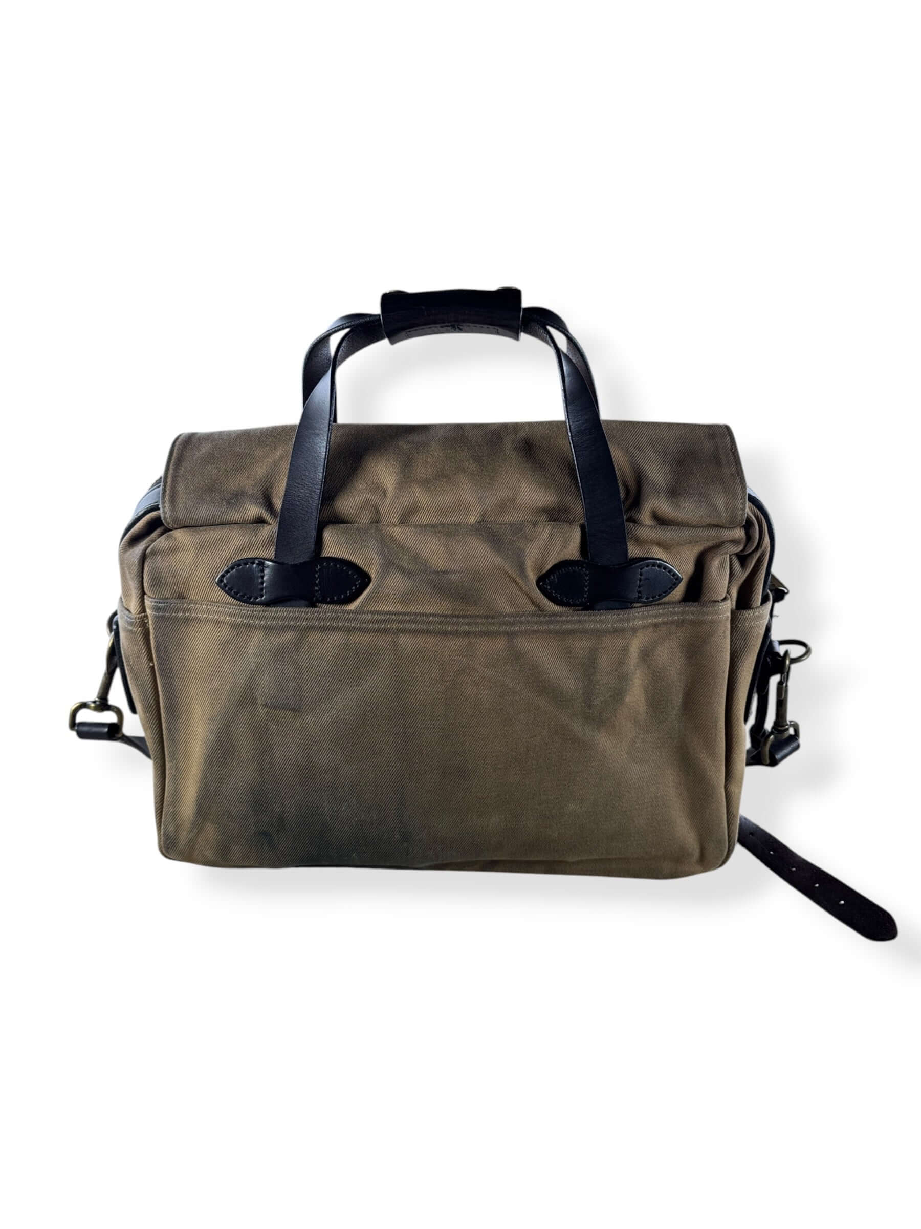 Back of Filson Rugged Twill Briefcase Style 257