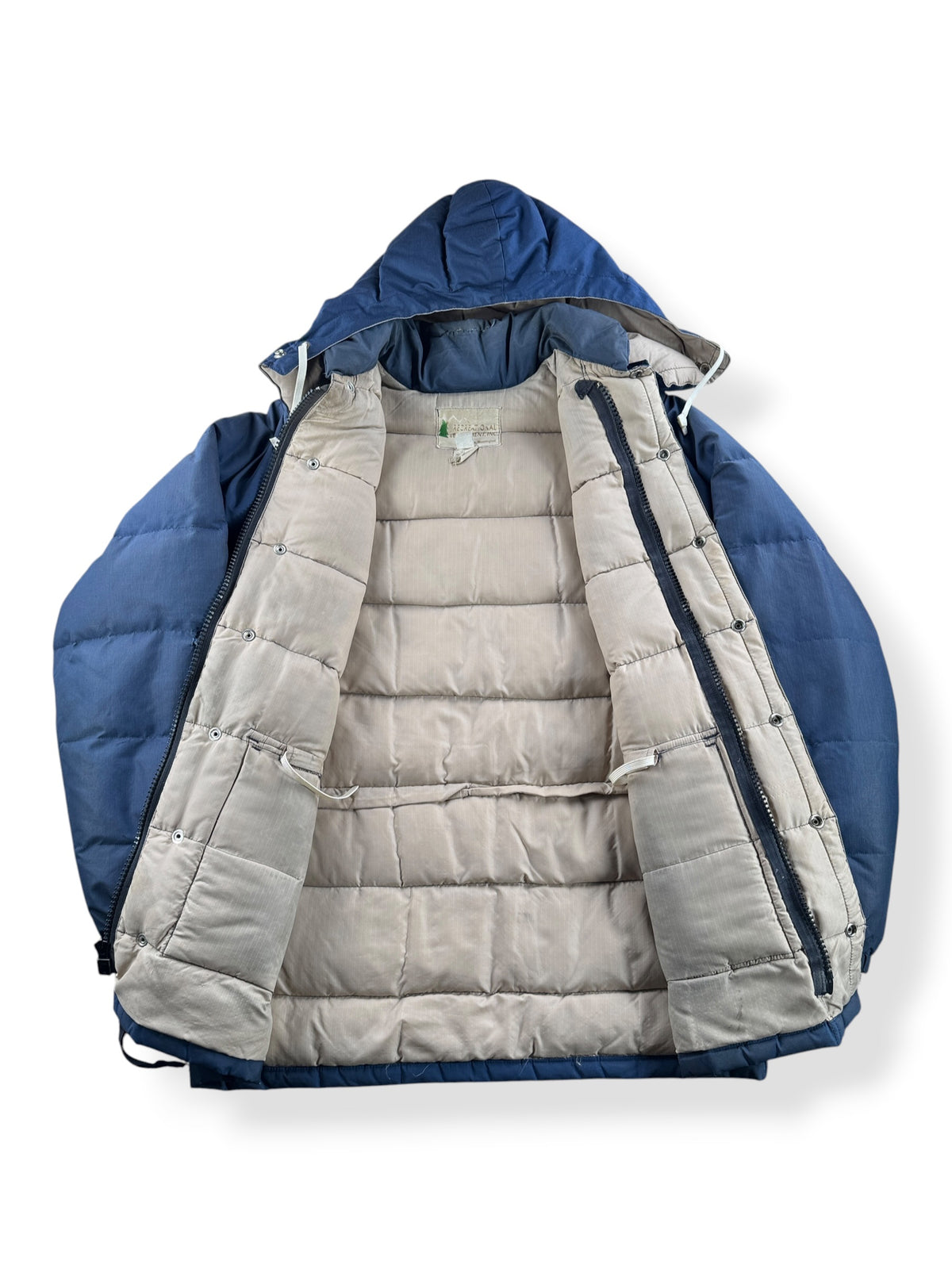 Inside of Vintage 80’s REI Down Jacket SZ L