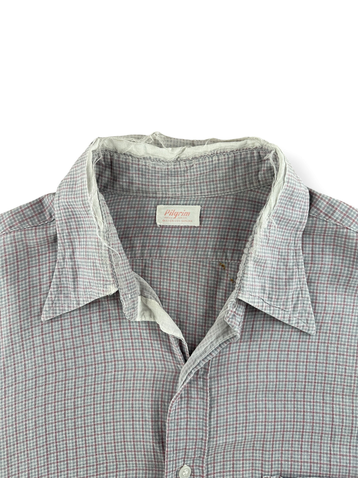 Collar on Vintage 1940s Pilgrim Button Up Shirt SZ XL
