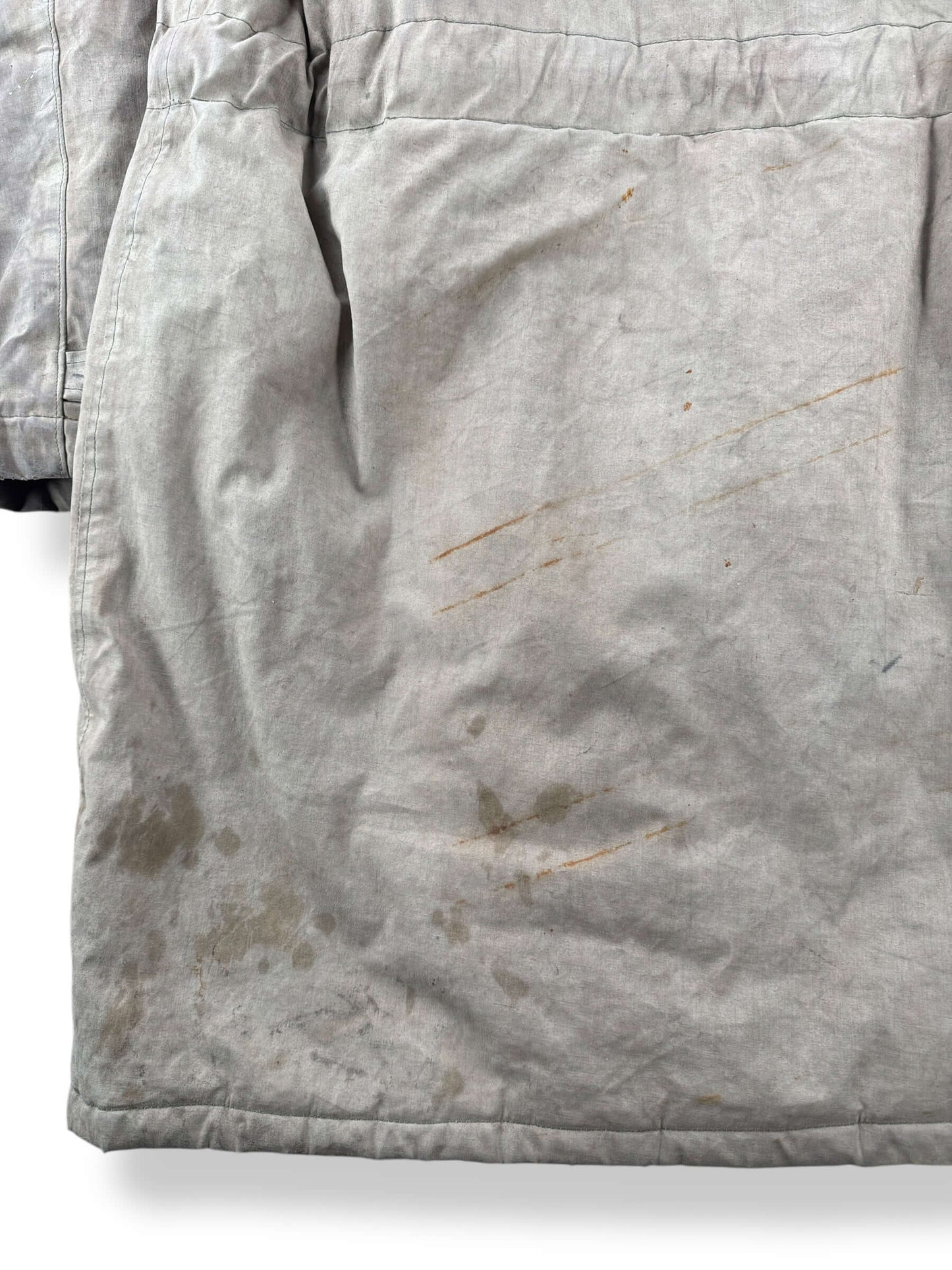 Stains on Vintage WWII Torpedoman's Deck Jacket SZ 44 AS IS