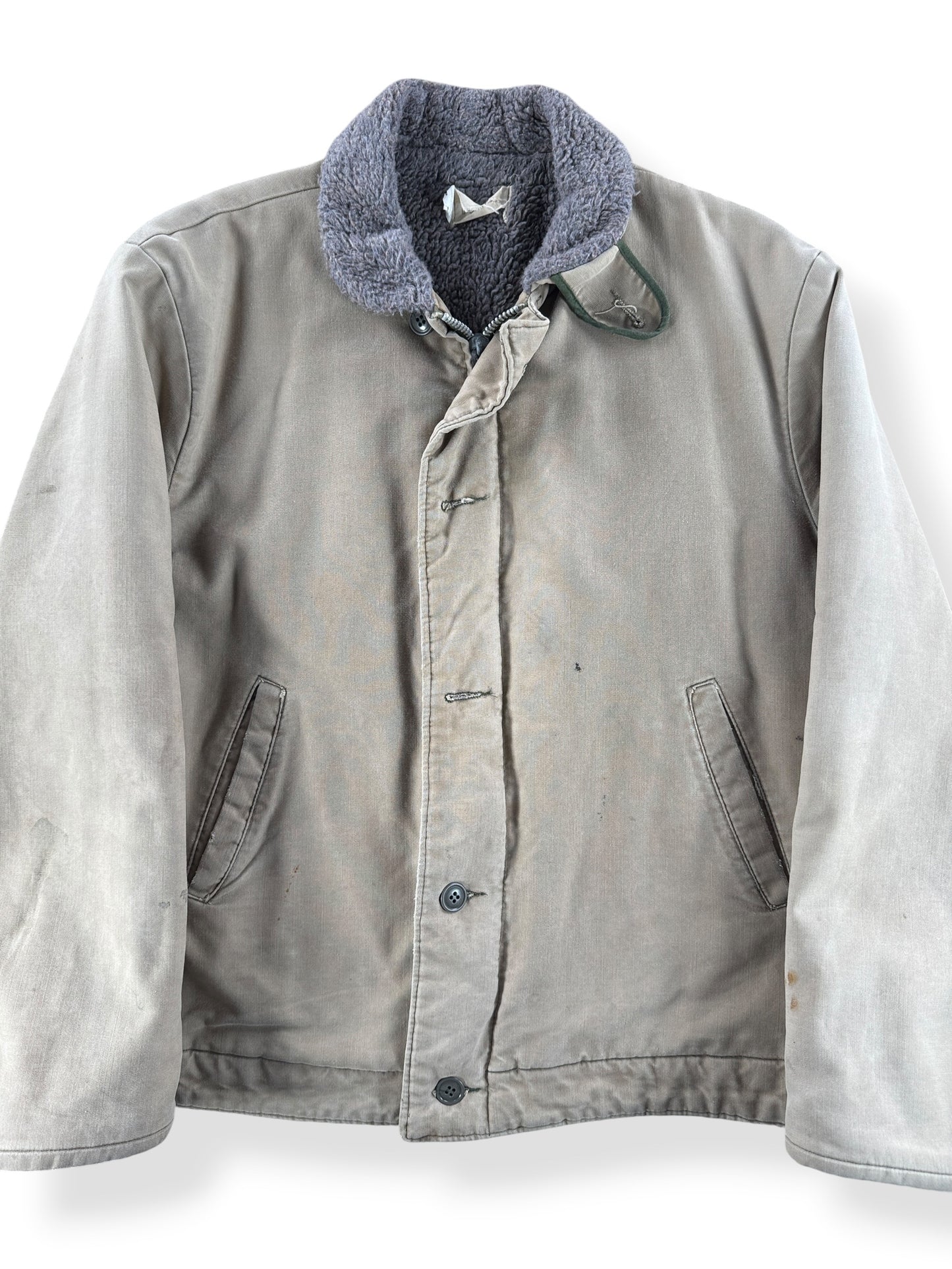 Front Close Up of Vintage Civilian N-1 Deck Jacket SZ XS