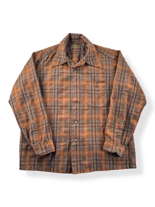 Front of Vintage Sir Pendleton Flannel SZ L - AS IS