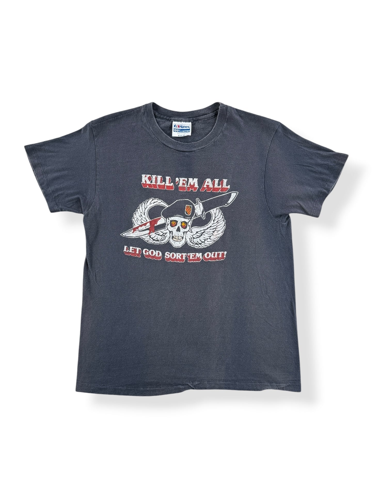 Front of Vintage 1984 Sturgis Kill Em All Tee SZ M (Fits S)
