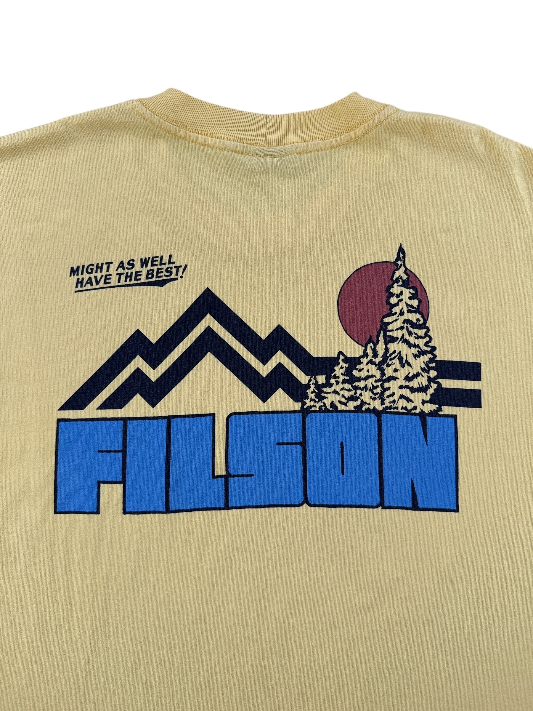 Back Graphic of Yellow Filson Frontier Graphic Tee SZ M