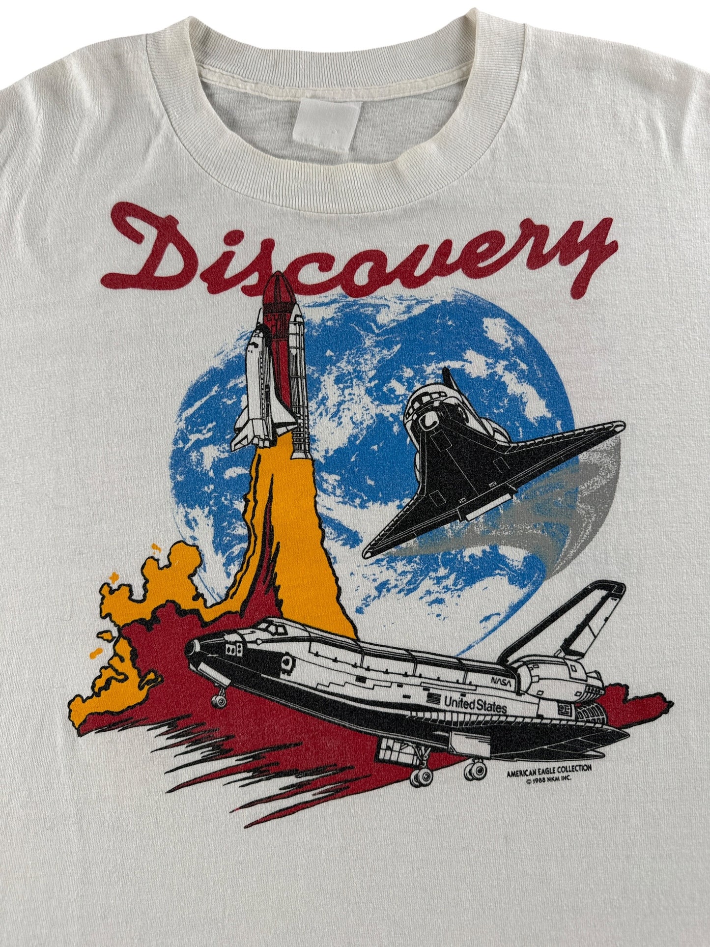 Graphic of Vintage Discovery Space Shuttle Tee SZ XL