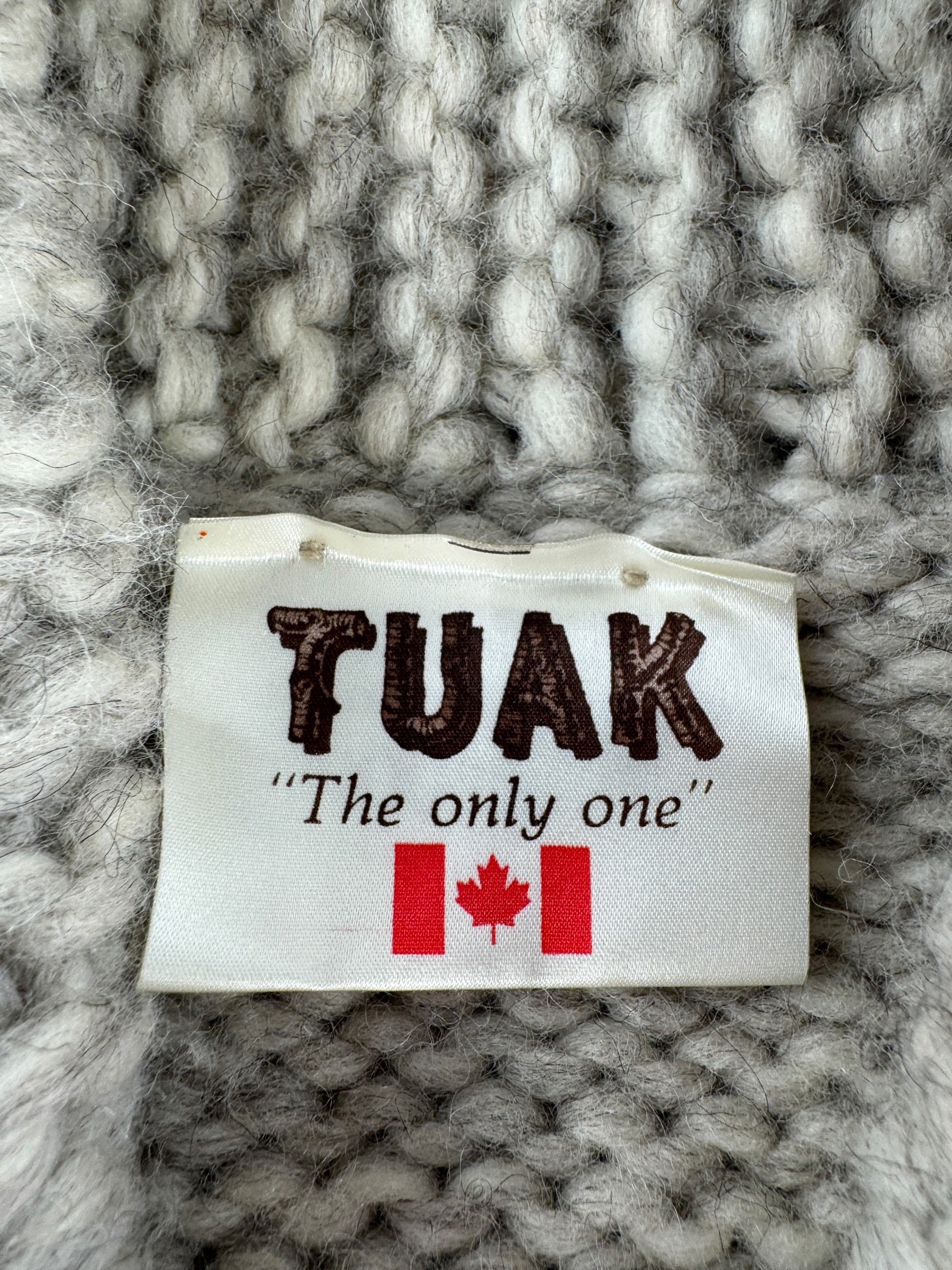 Tag on Vintage Tuak Brand Cowichan Style Sweater SZ XL