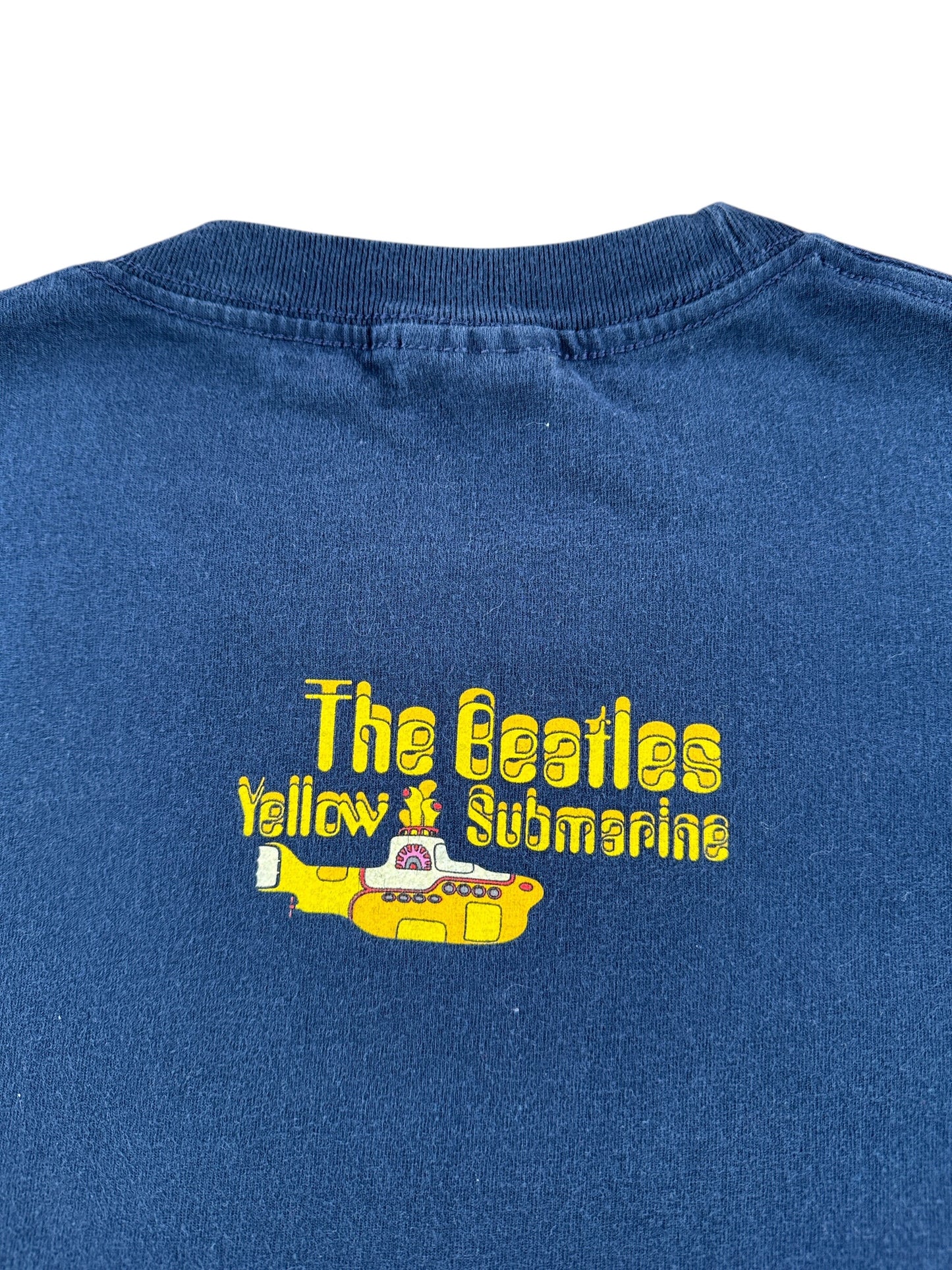 Back Graphic of Vintage Beatles Yellow Submarine Tee SZ L (Fits M)
