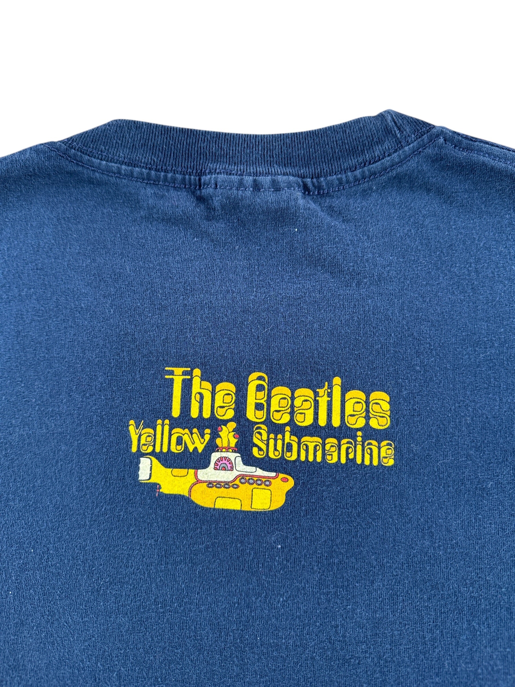 Back Graphic of Vintage Beatles Yellow Submarine Tee SZ L (Fits M)