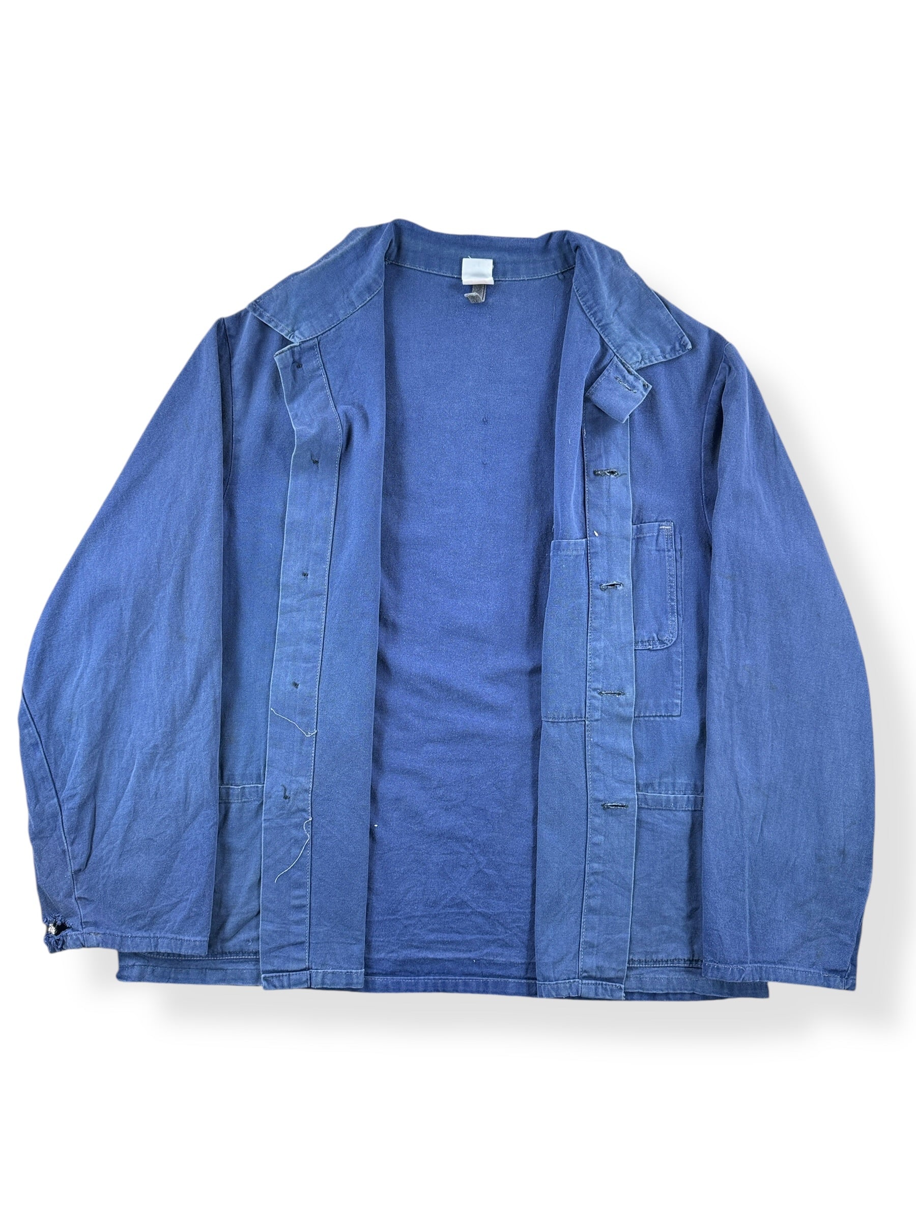 Inside of Vintage HBT P French Chore Coat SZ L