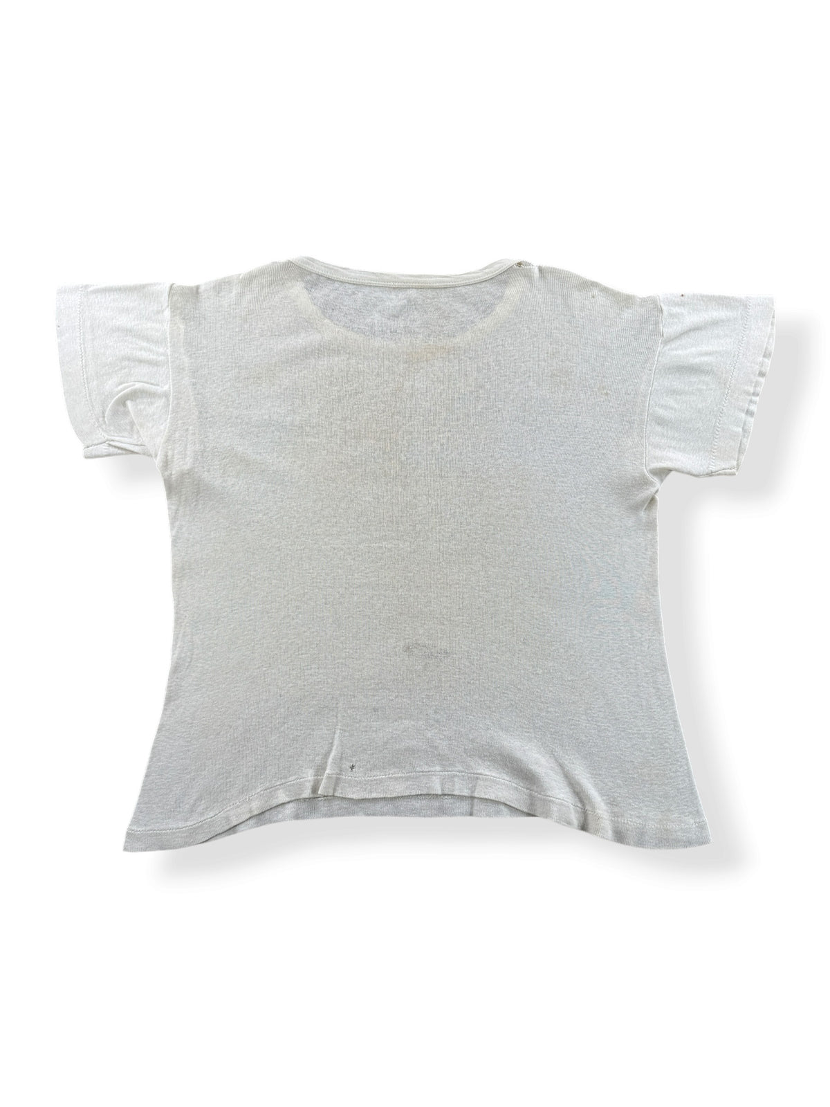 Back of Vintage 1940s US Navy Waterprint Tee SZ M