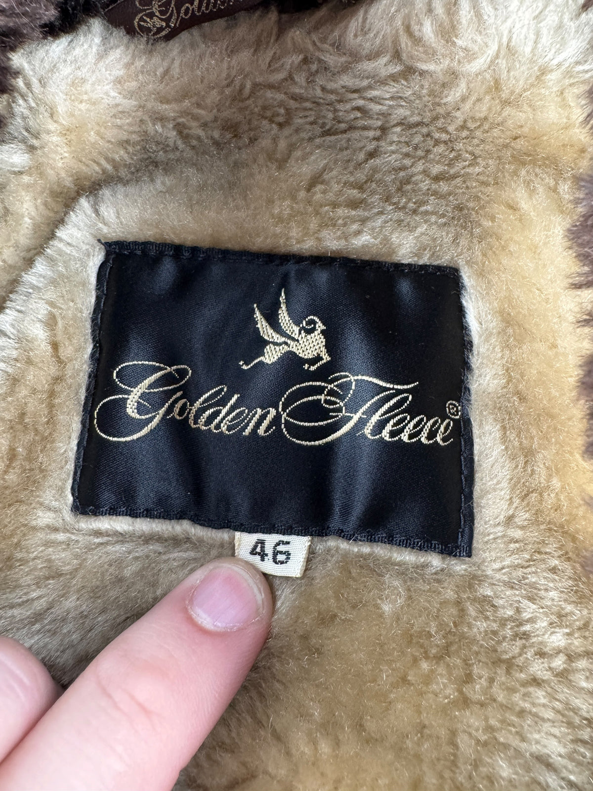 Tag on Vintage Golden Fleece G1 Style Leather Bomber Jacket SZ 46