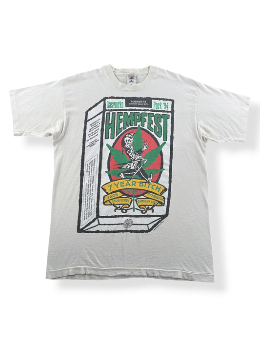 Front of Vintage 7 Year Bitch Hempfest Tee SZ XL