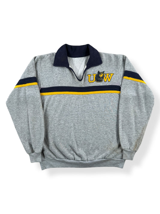 Front of Vintage UW Collared Sweatshirt SZ M