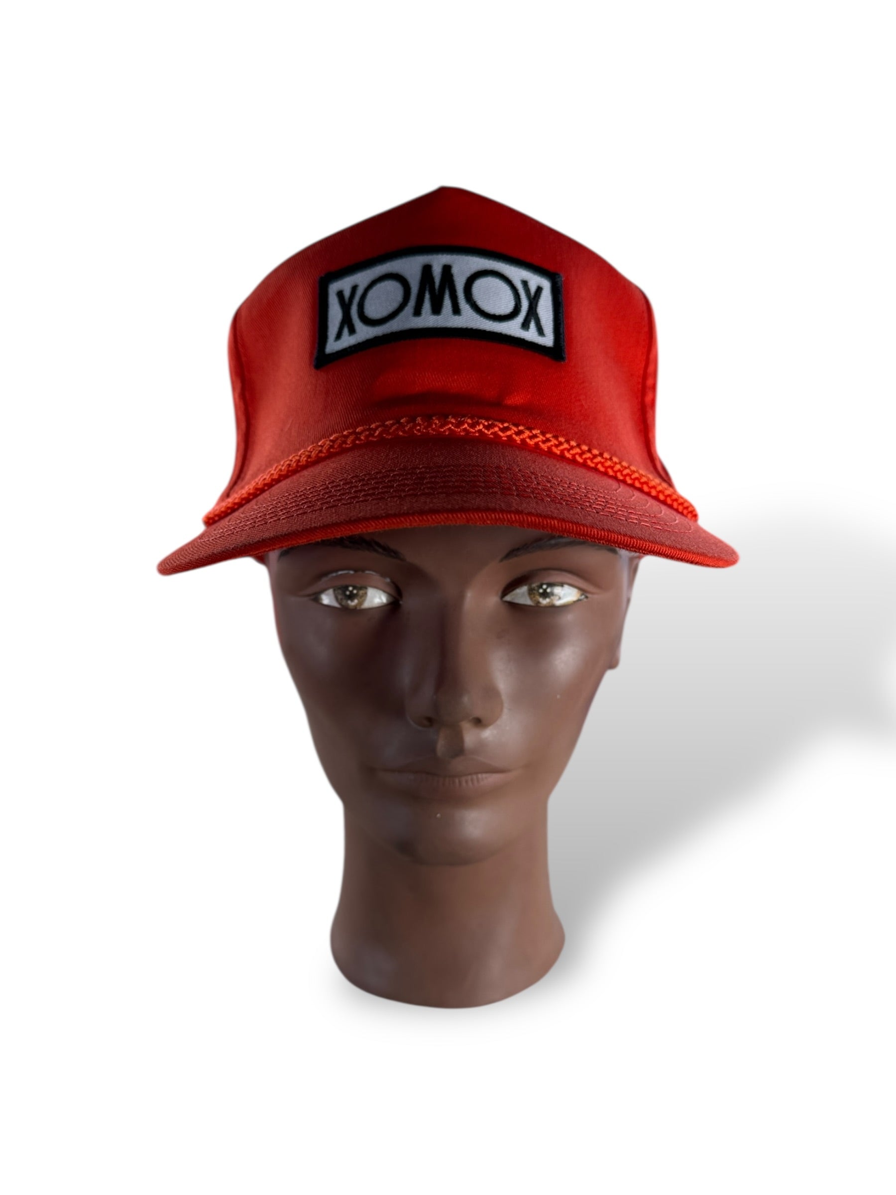 Front of Vintage Xomox Terry Cloth Lined Hat SZ OSFA