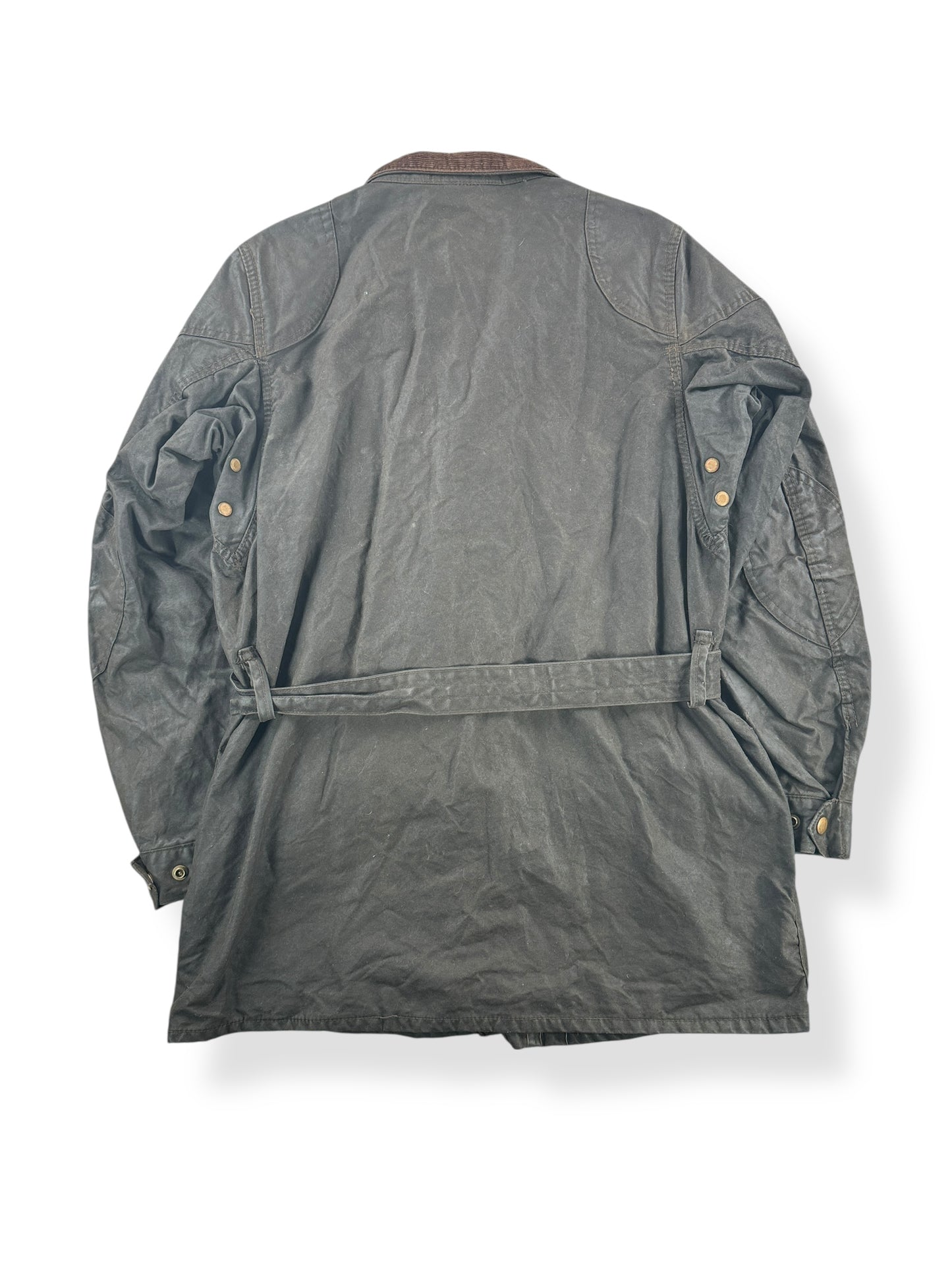 Back of Vintage Belstaff Trailmaster Waxed Cotton Jacket SZ XL