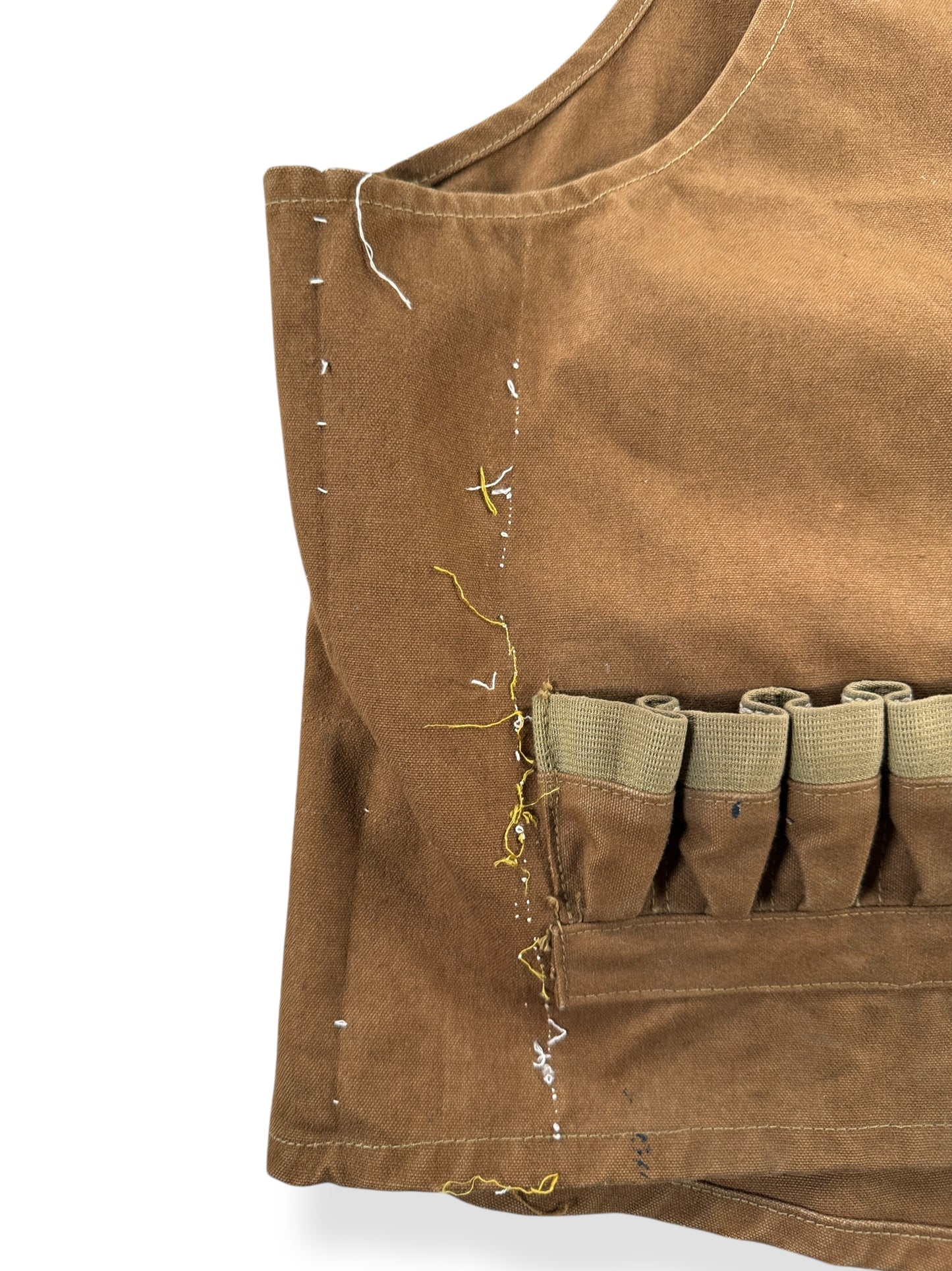 Exposed Seams on Vintage DuxBak Shooting Vest SZ M