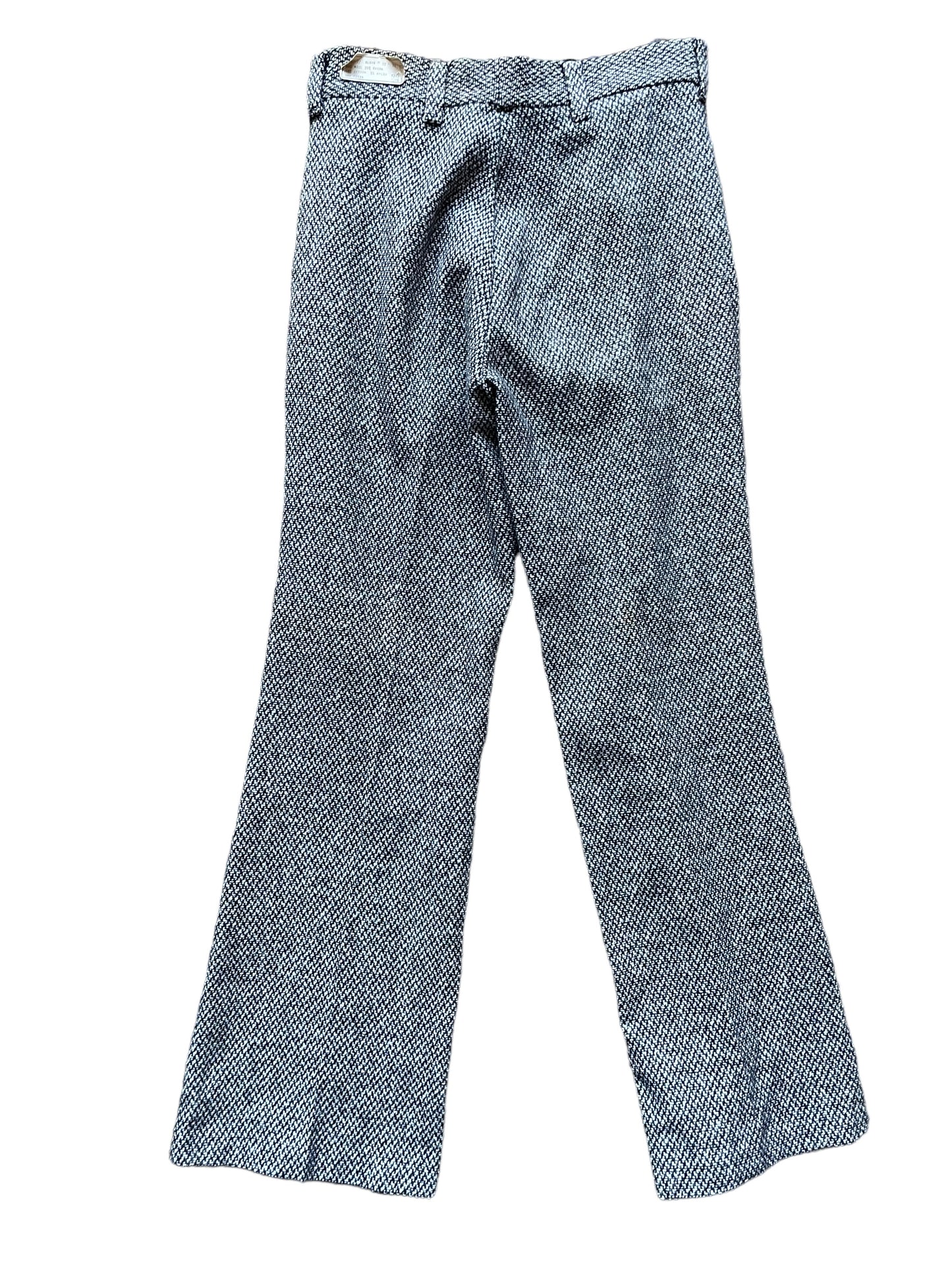 Full back view of Vintage 1970s Deadstock Wool Blend Tweed Trousers W30 | Barn Owl Vintage Seattle | Vintage Trousers
