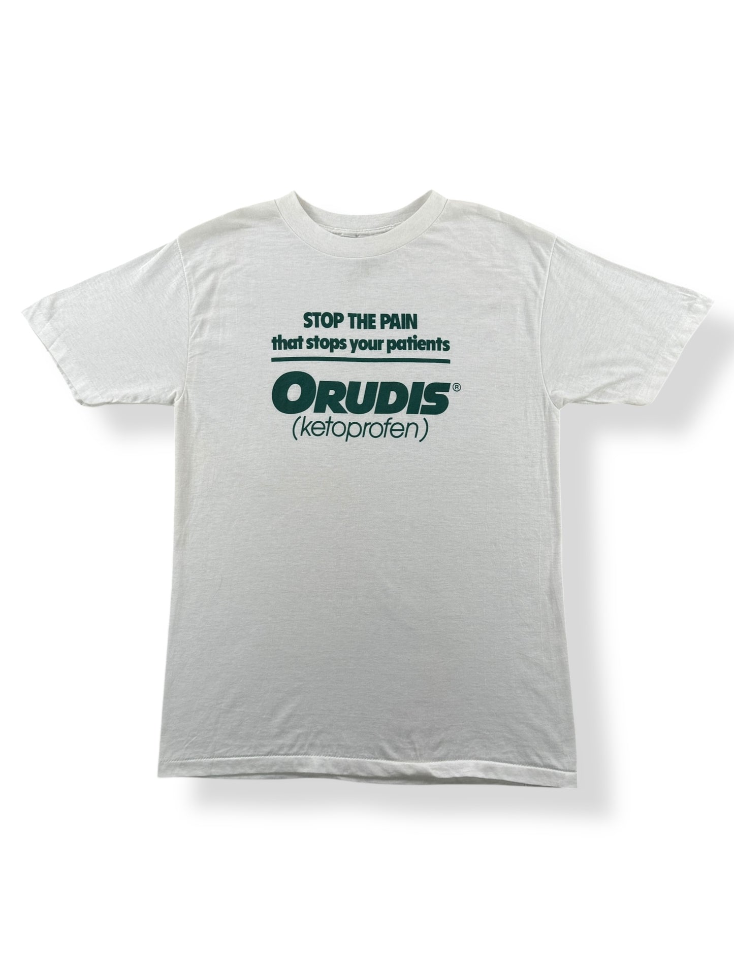 Front of Vintage Orudis Ketoprofen Tee SZ M