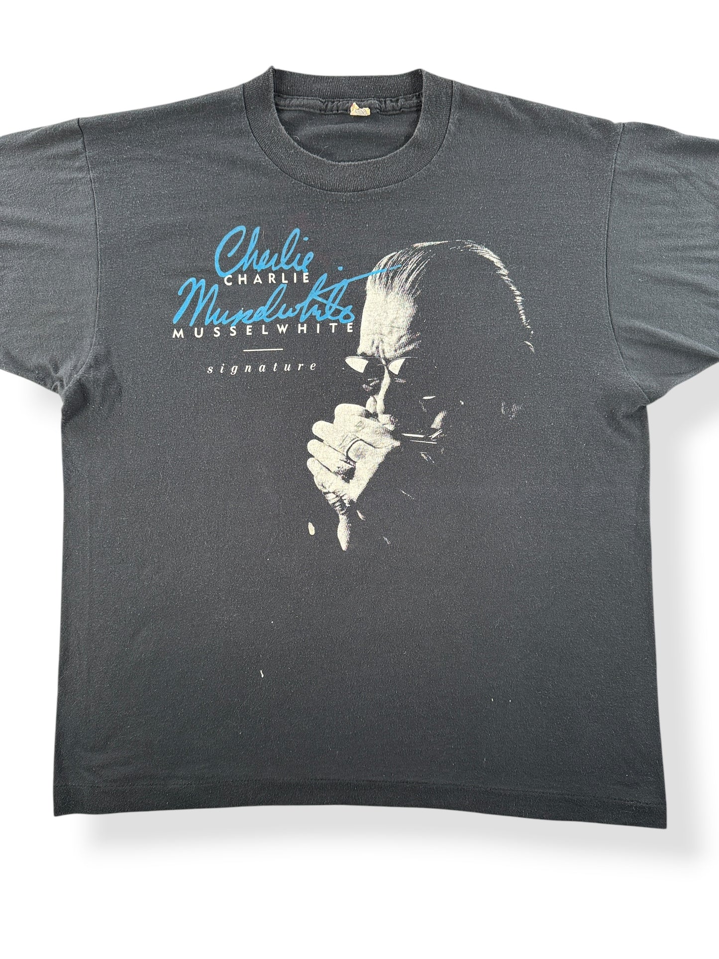 Front of Vintage Charlie Musselwhite Signature Tee SZ L (Fits M)