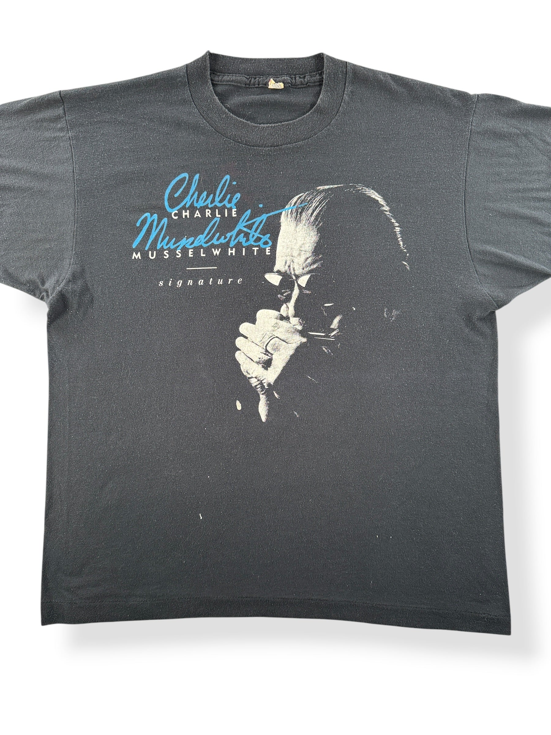 Front of Vintage Charlie Musselwhite Signature Tee SZ L (Fits M)