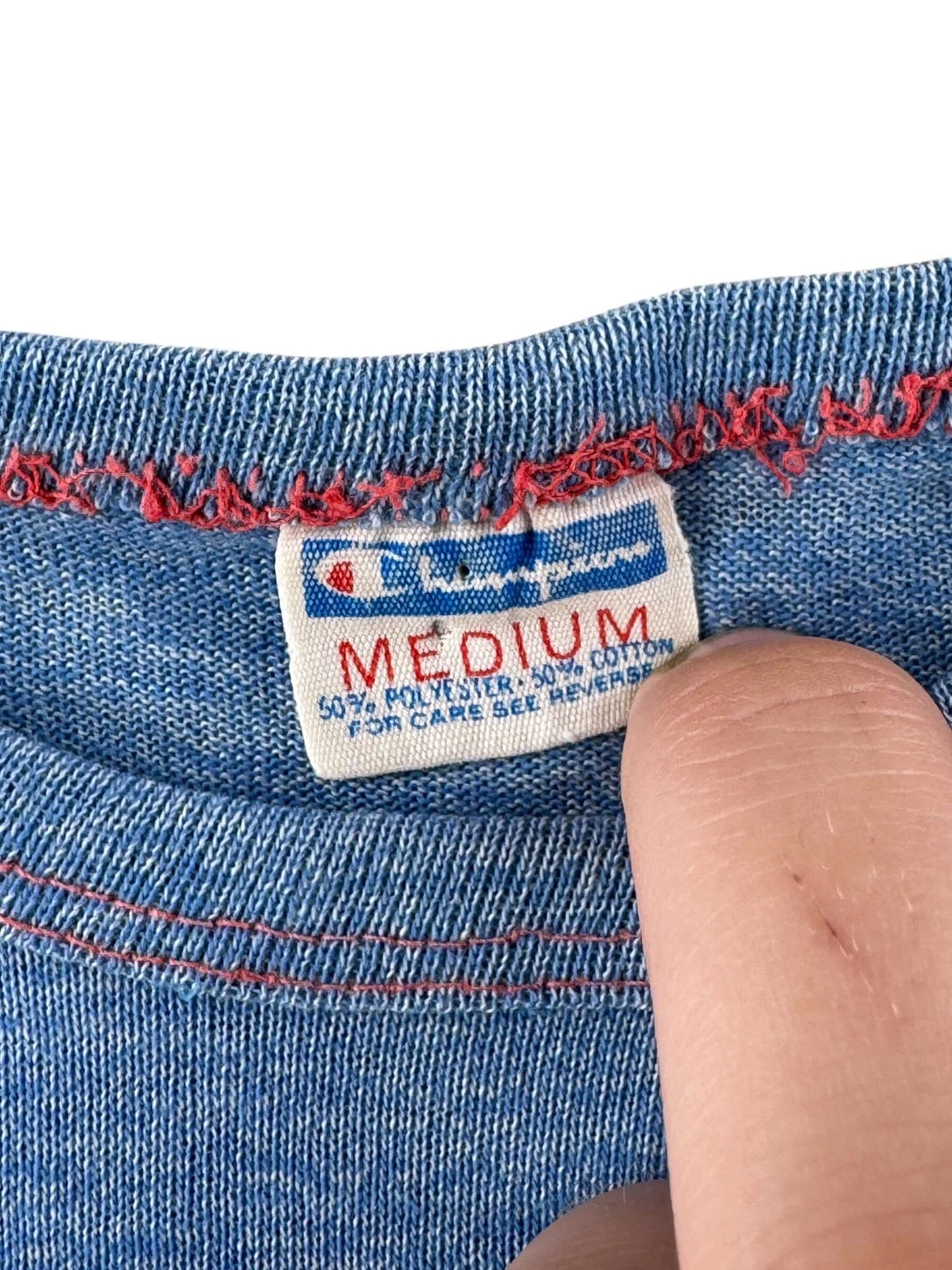 Tag on Vintage Champion Blue Bar Eagle Country Tee SZ M (Fits S)