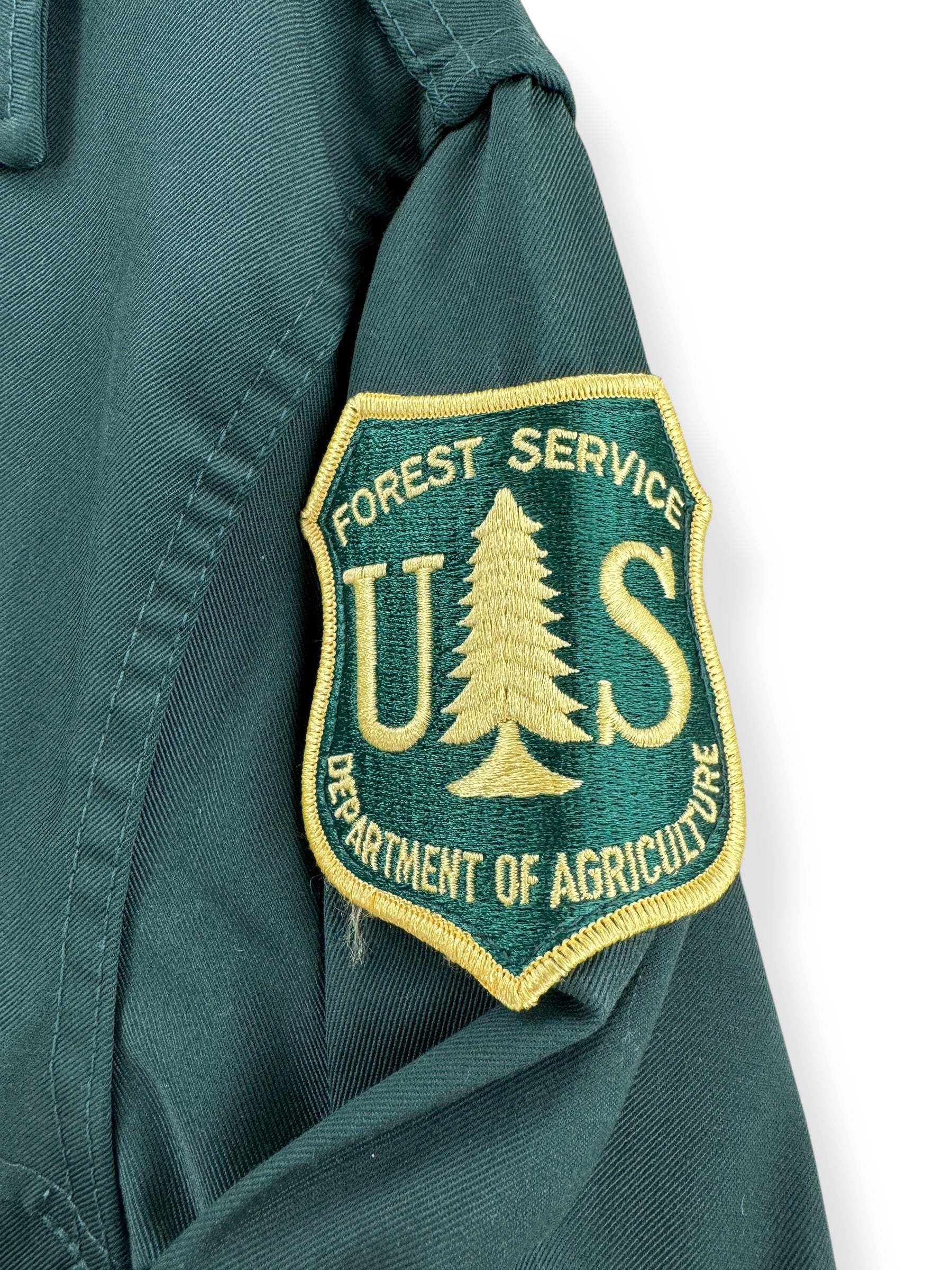USFS Patch on Vintage USFS Filson Cruiser Jacket SZ 42