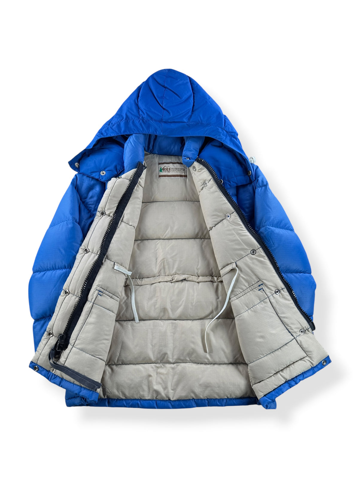 Inside of Vintage 70s REI Puffer Jacket SZ S