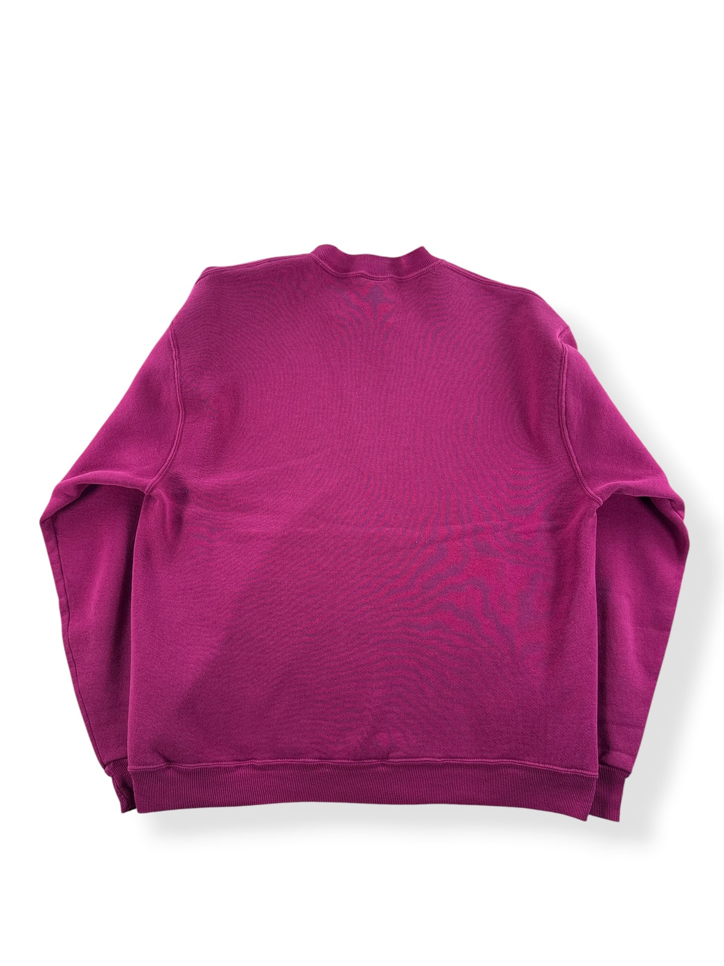 Back of Vintage Blank Pink Russell Crewneck SZ L