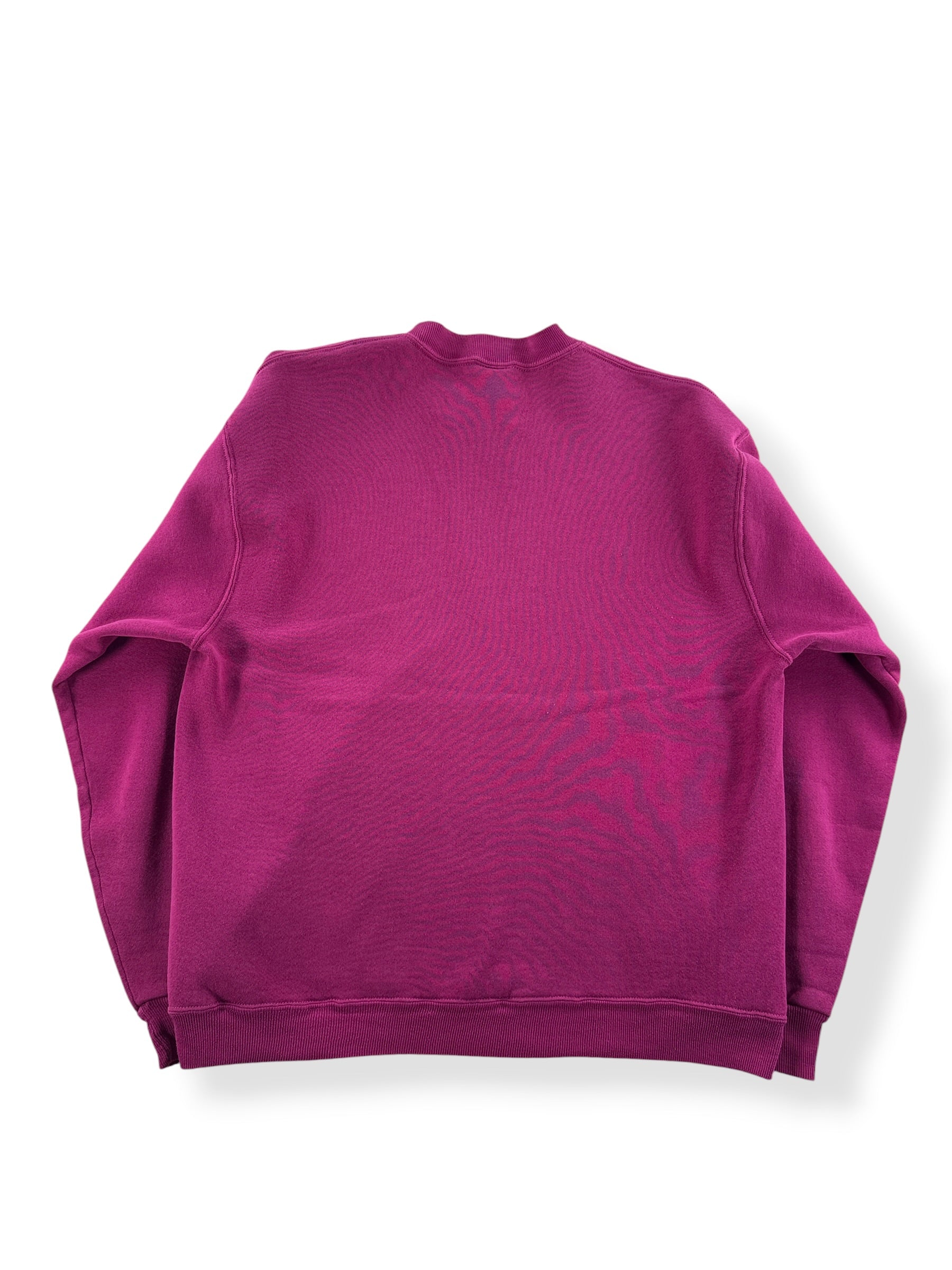 Back of Vintage Blank Pink Russell Crewneck SZ L