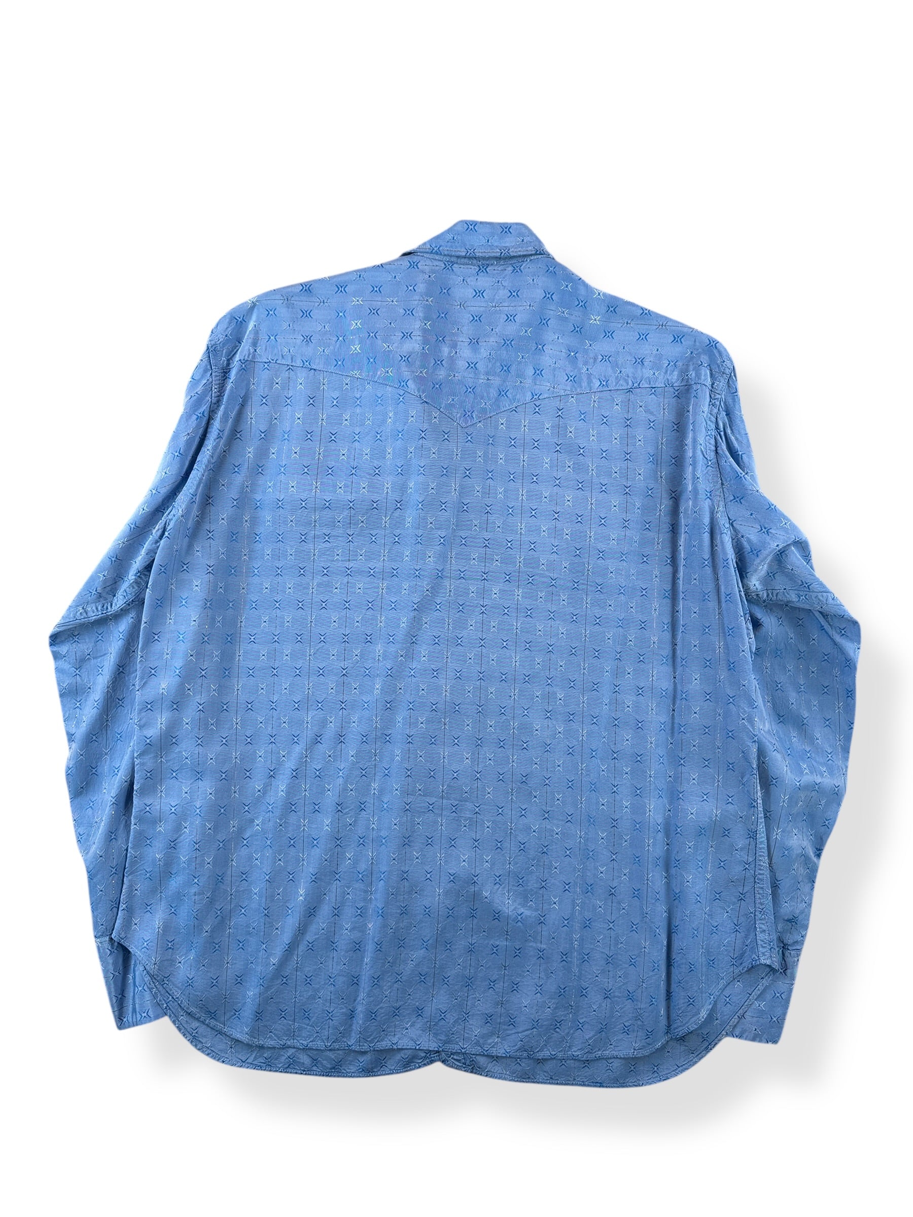 Back of Vintage Cowboy Joe Las Vegas Pearl Snap SZ L
