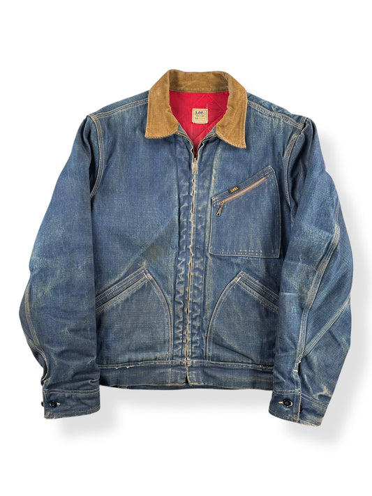 Front of Vintage 70s Era Lee 191-LB Denim Jacket SZ 38