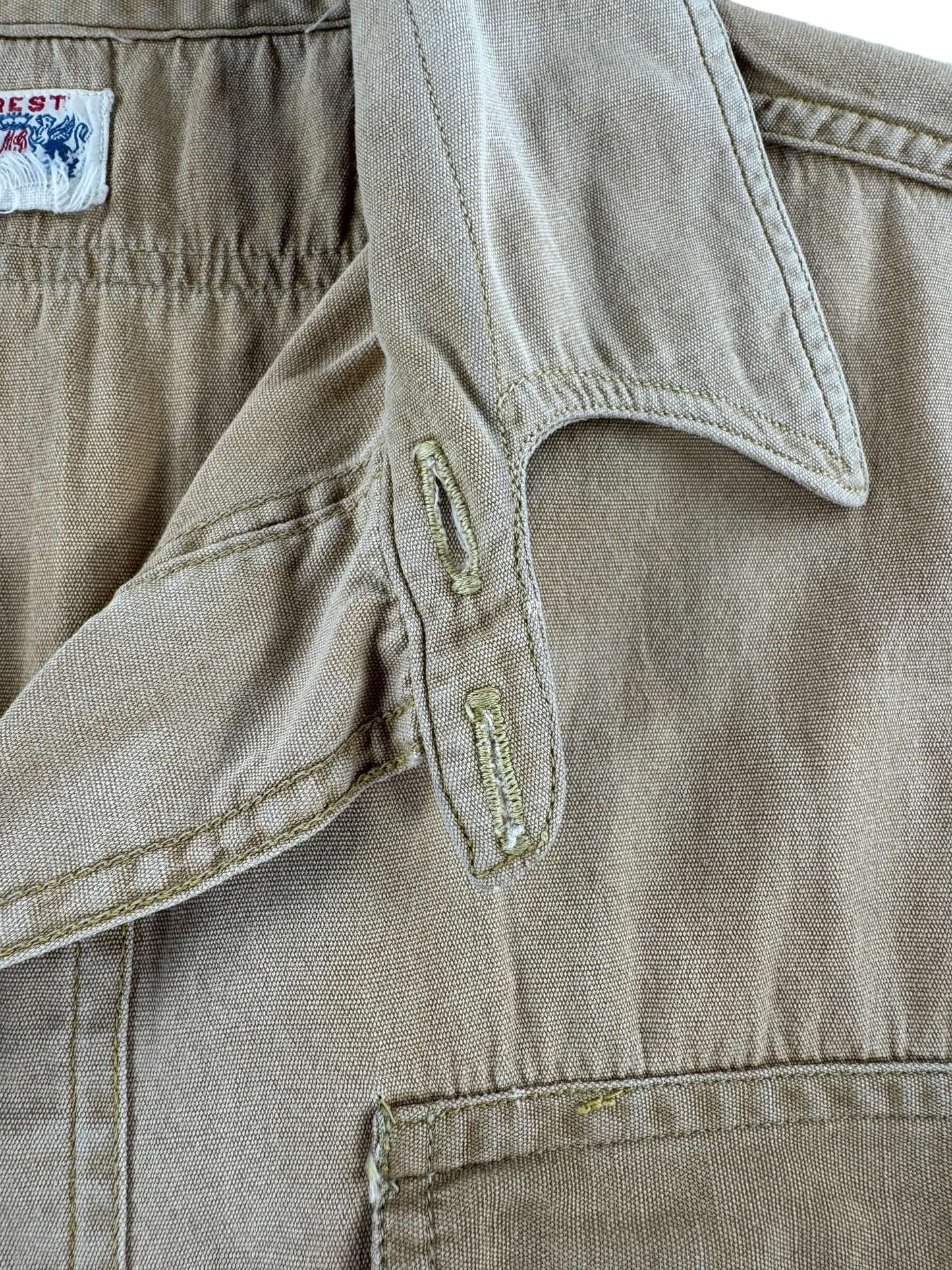 Chinstrap on Vintage Crest Army Chinstrap Top SZ L