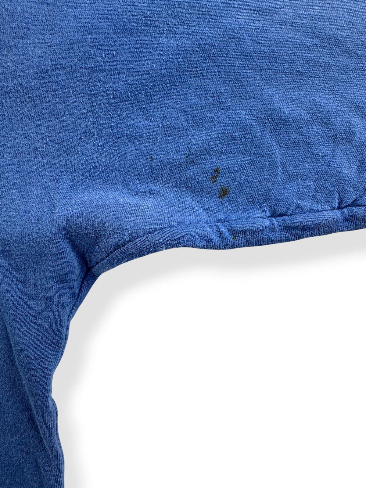 Minor staining in armpit of inside of Vintage Orange / Blue Reversible Tee SZ M