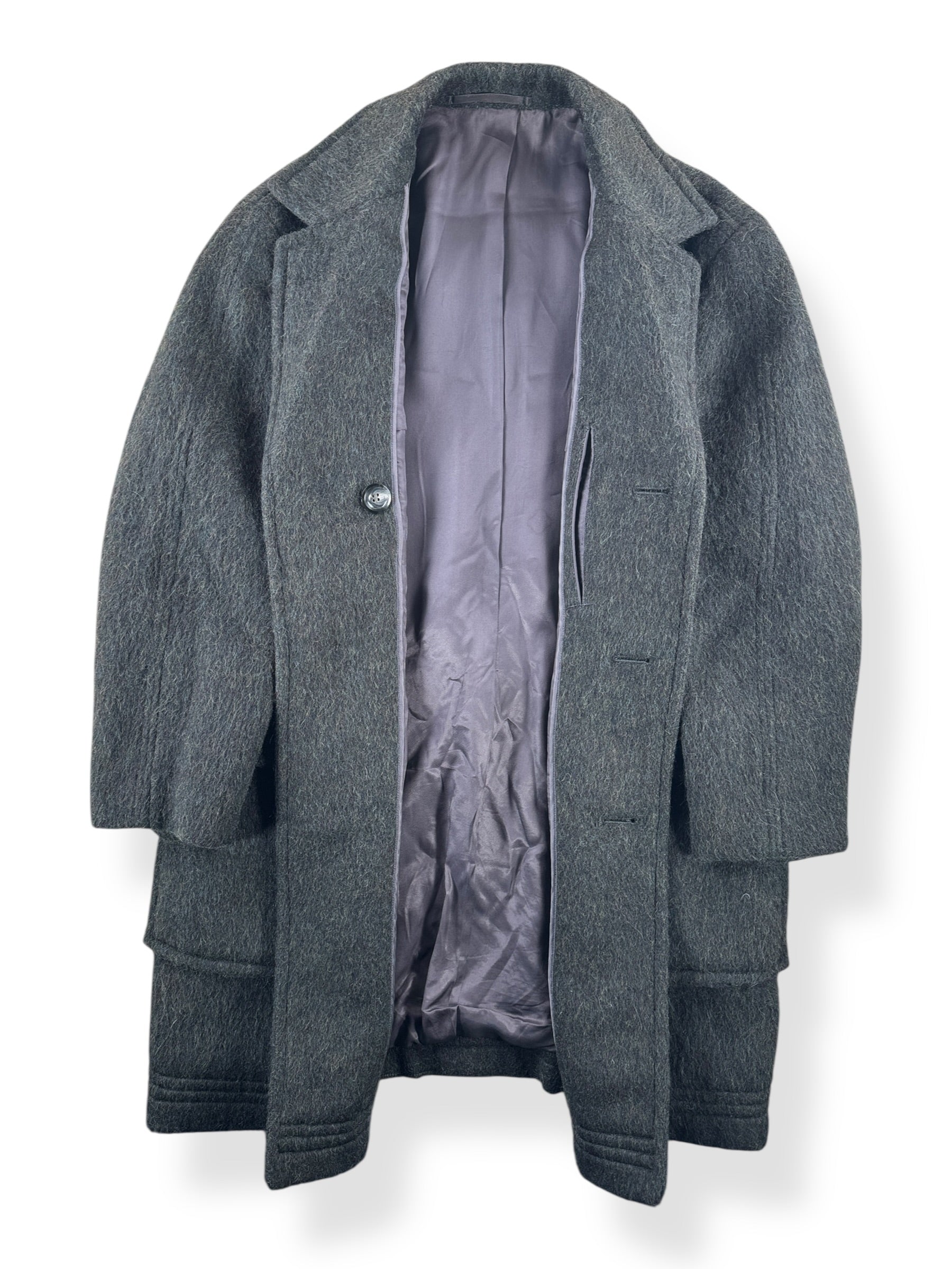 Inside of Vintage German Mohair Overcoat SZ L
