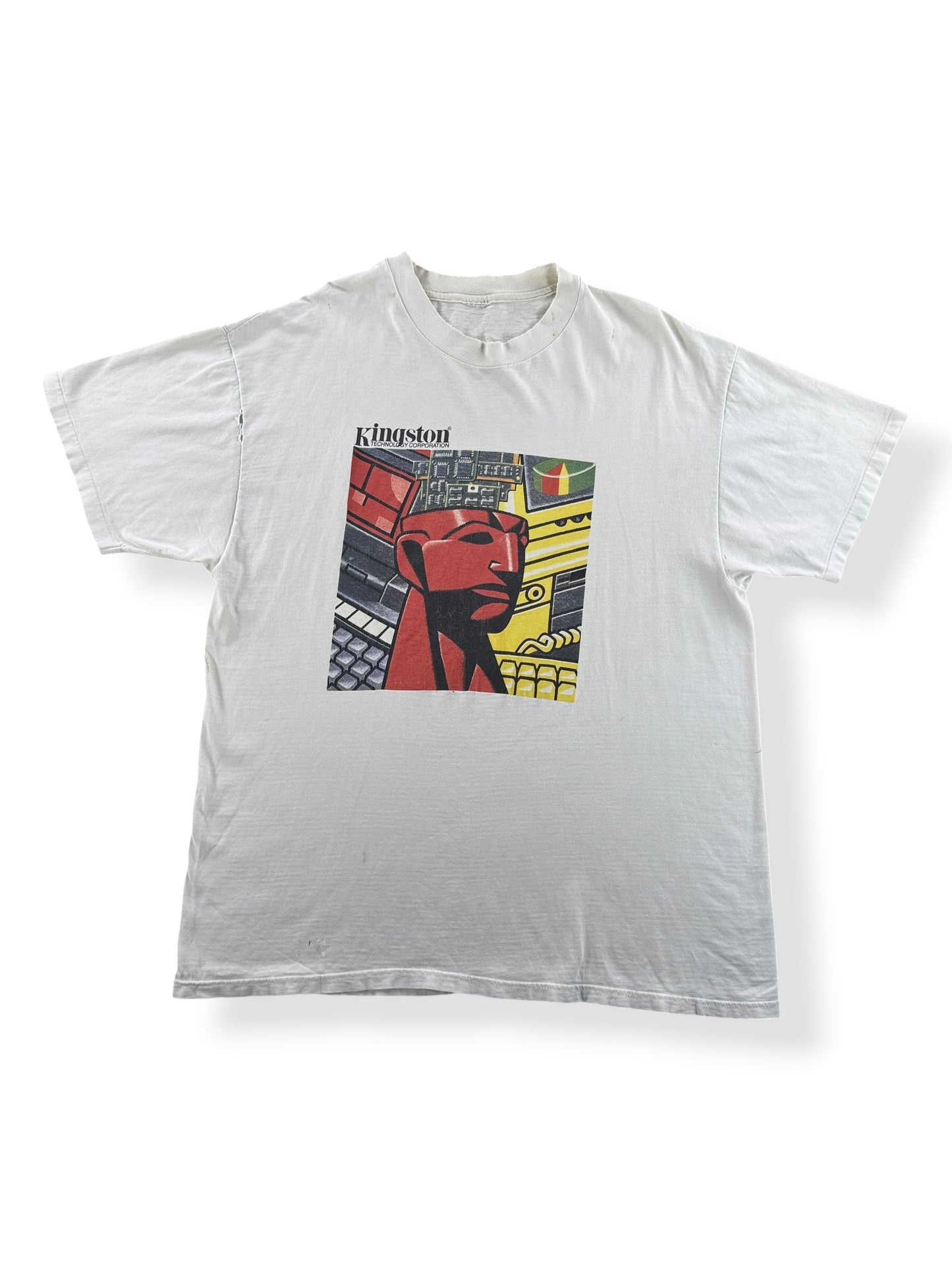 Front of Vintage Kingston Technology Corporation Tee SZ XL