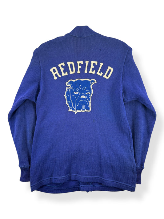 Back of Vintage Redfield Bulldogs Varsity Sweater SZ S