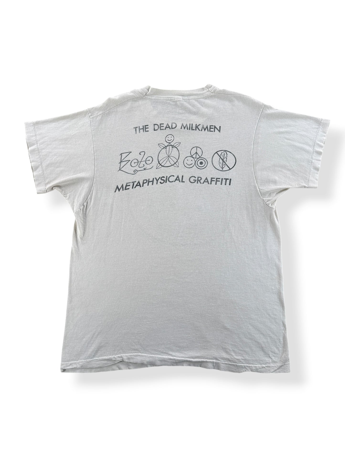Back of Vintage Dead Milkmen Metaphysical Graffiti Tee SZ L